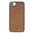 iPhone 8 / Ostrich Brown / Leather