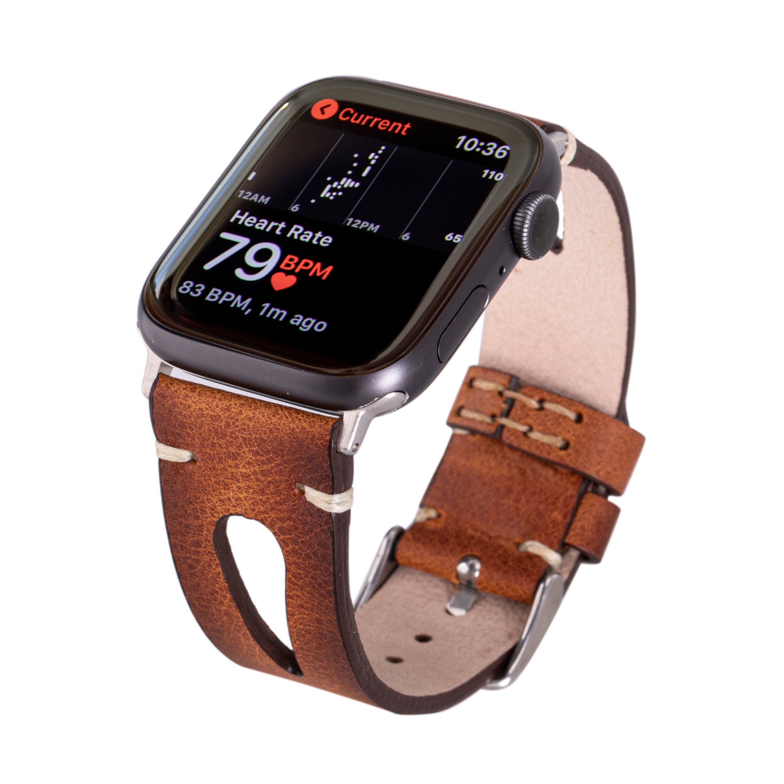 Delficase Full Grain Genuine Leather Apple Watch Band