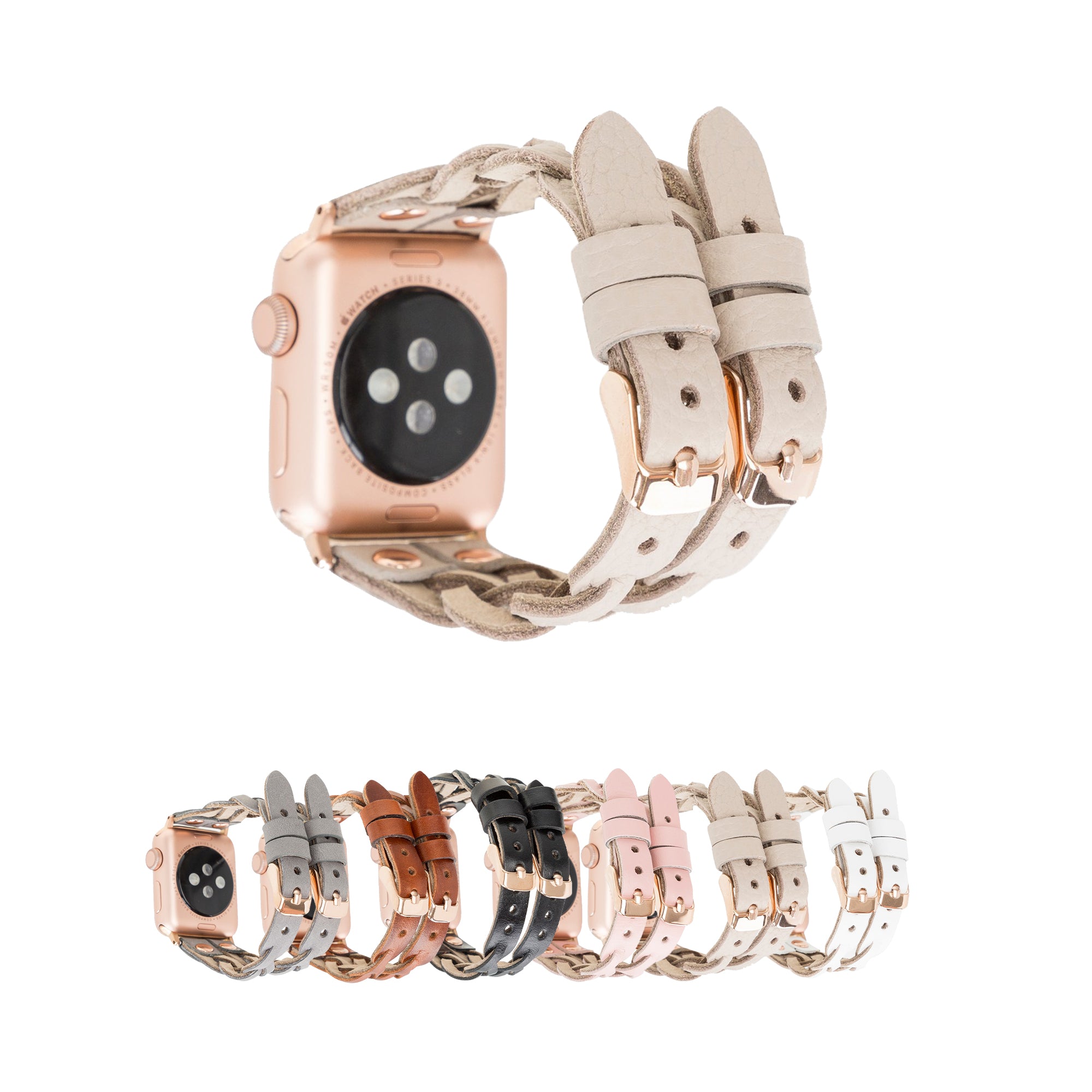 DelfiCase Sheffield-York Double Apple Watch Band for Apple Watch & Fitbit/Sense 17