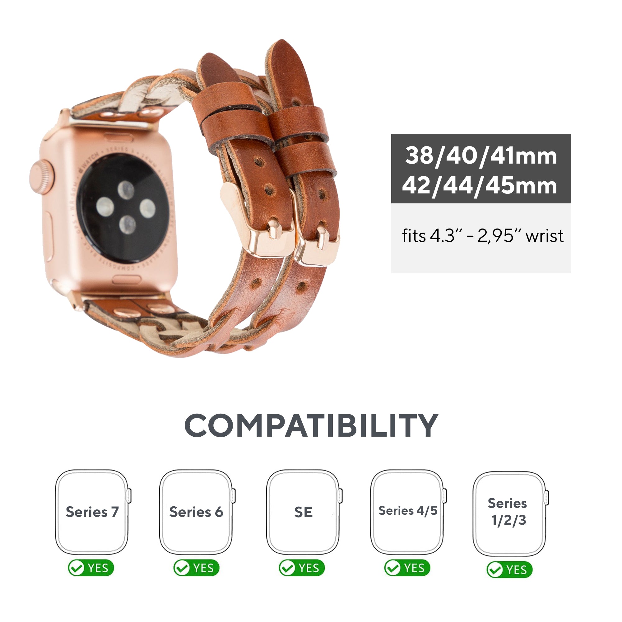 DelfiCase Sheffield-York Double Apple Watch Band for Apple Watch & Fitbit/Sense 33