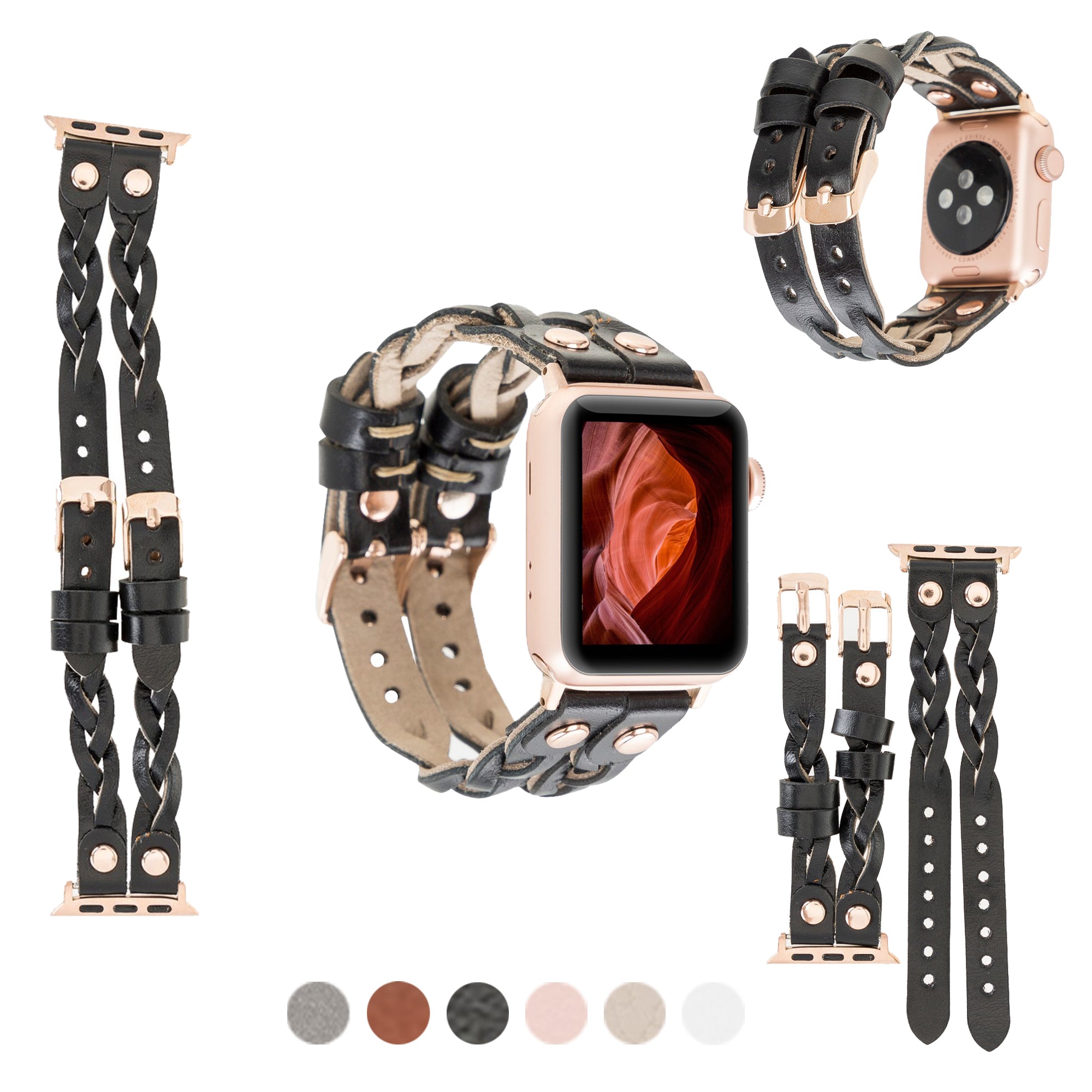 DelfiCase Sheffield-York Double Apple Watch Band for Apple Watch & Fitbit/Sense 51