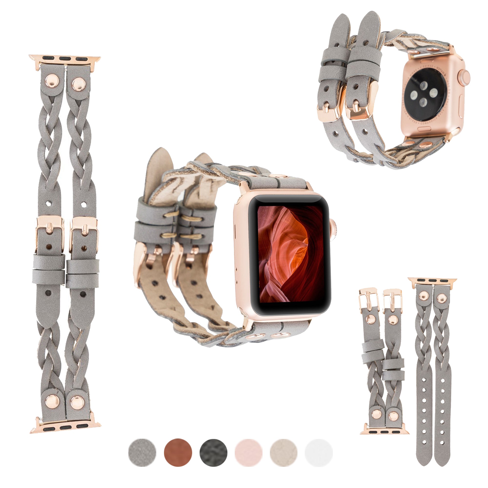 DelfiCase Sheffield-York Double Apple Watch Band for Apple Watch & Fitbit/Sense 41