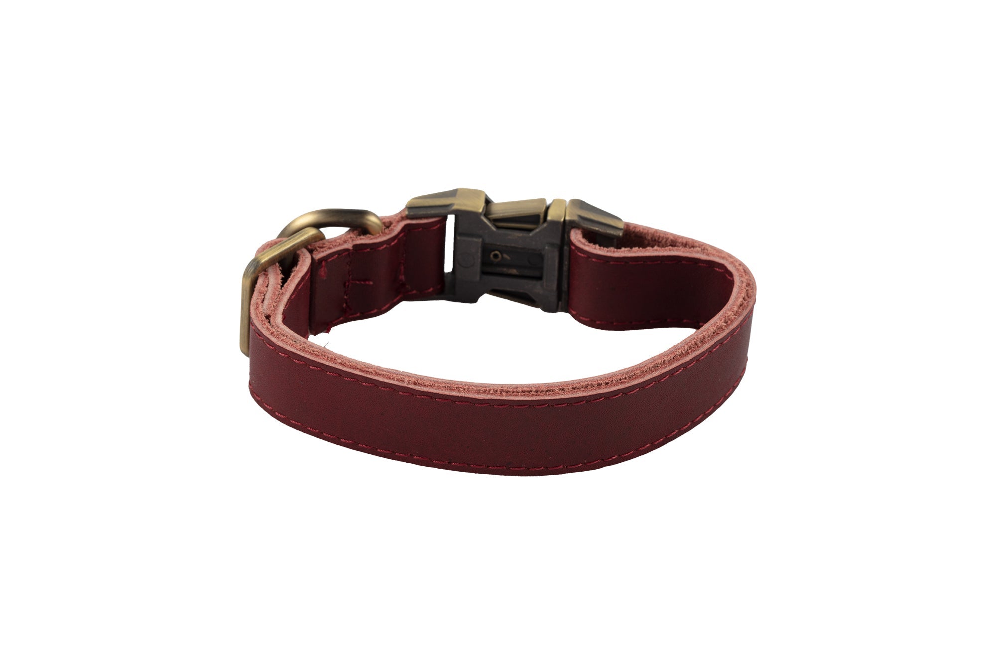 DelfiCase Genuine Leather Adjustable Strong Dog Collar for Large Medium Small Dogs 66