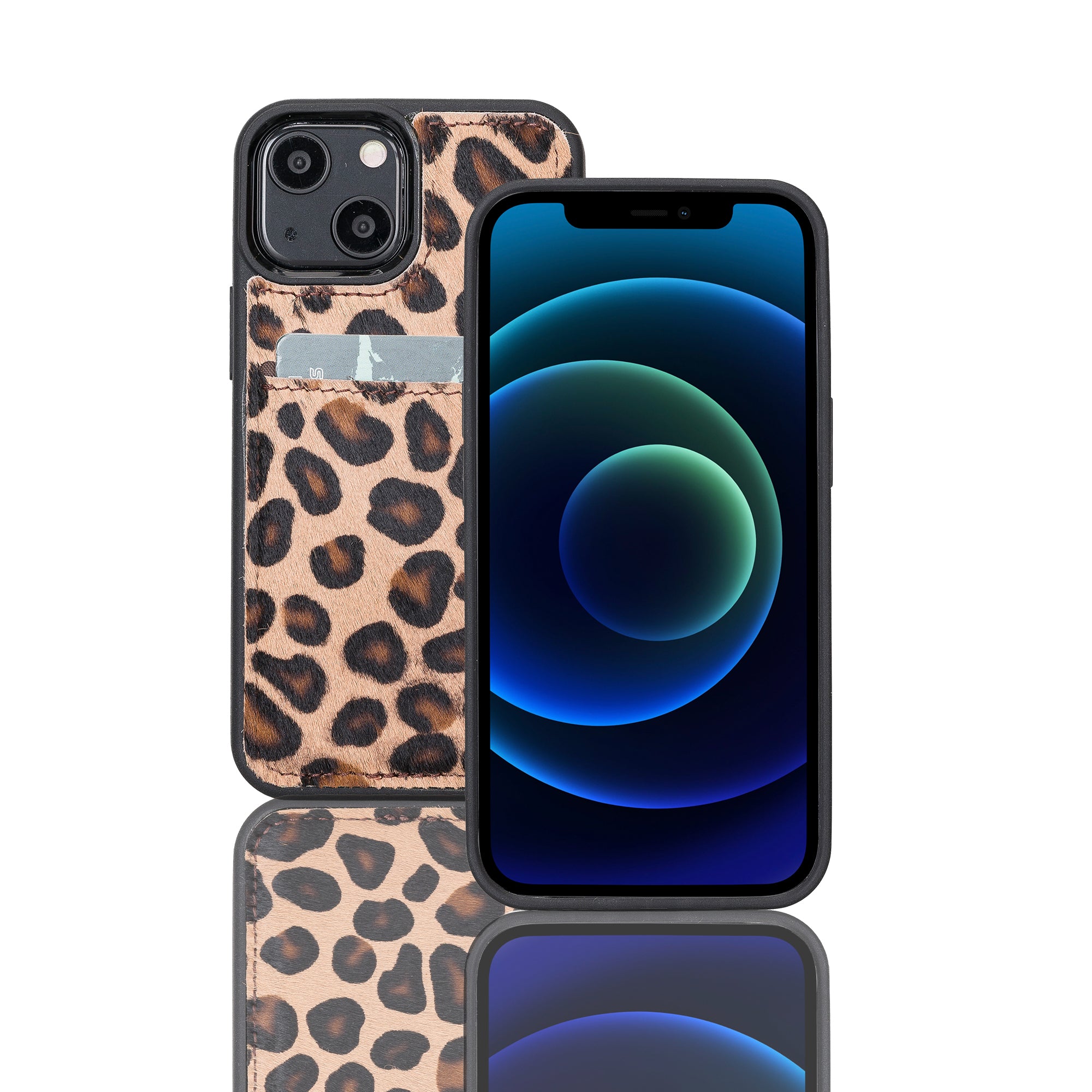 DelfiCase Leopard Furry Supreme Sleeve Back Cover Phone Case for iPhone 13 Mini (5.4") 1