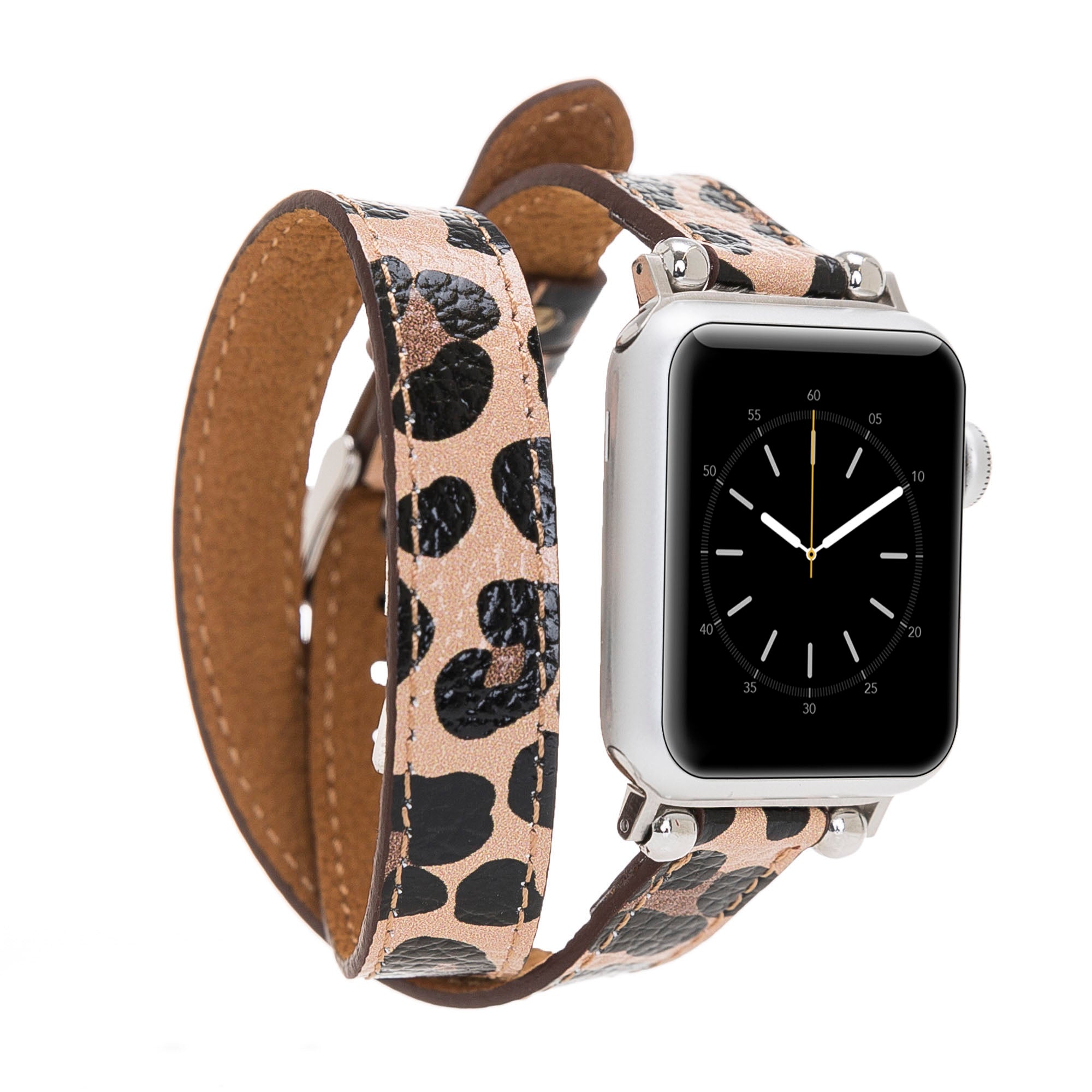 DelfiCase Chester Double Watch Band for Apple Watch (Leopard Pattern) 1