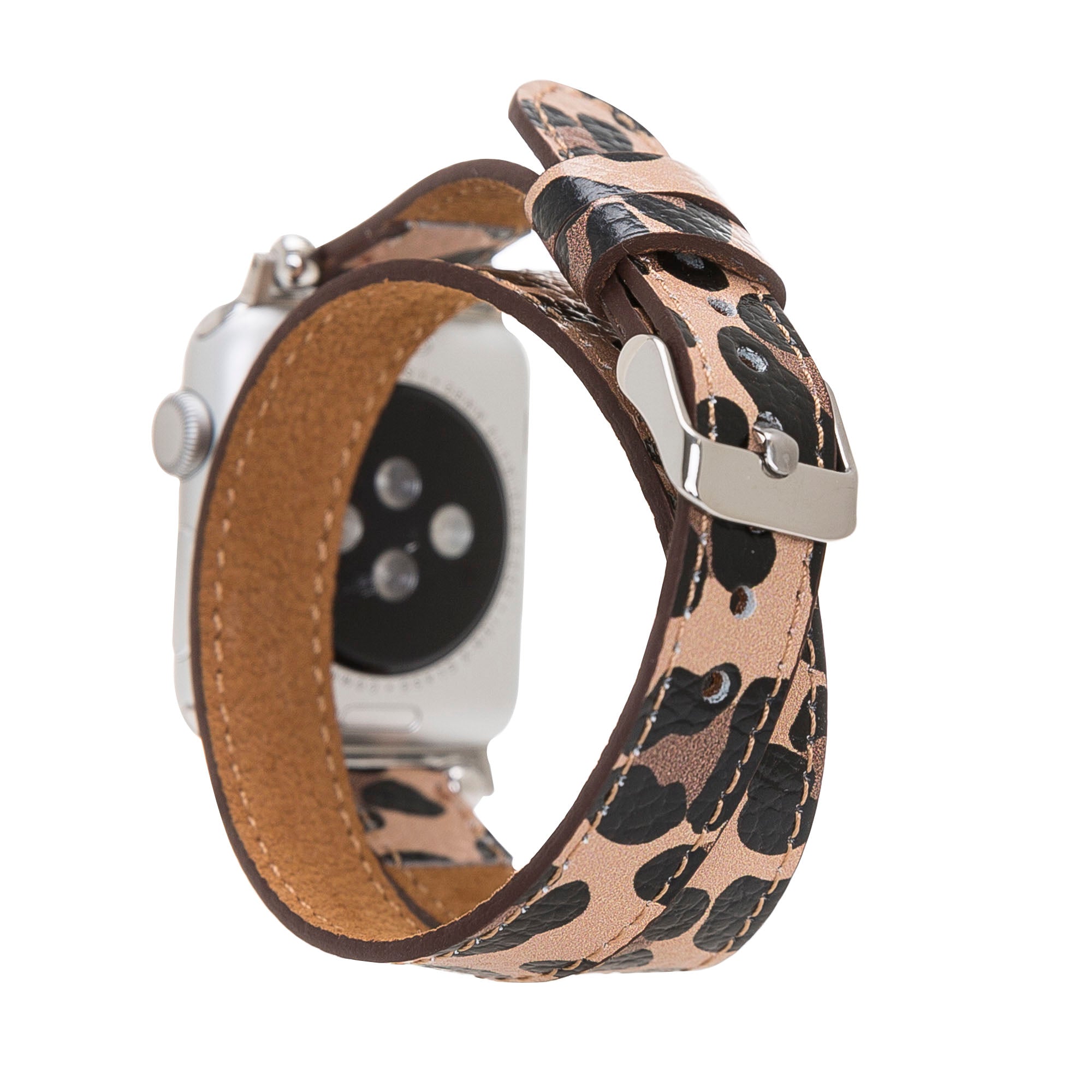 DelfiCase Chester Double Watch Band for Apple Watch (Leopard Pattern) 2