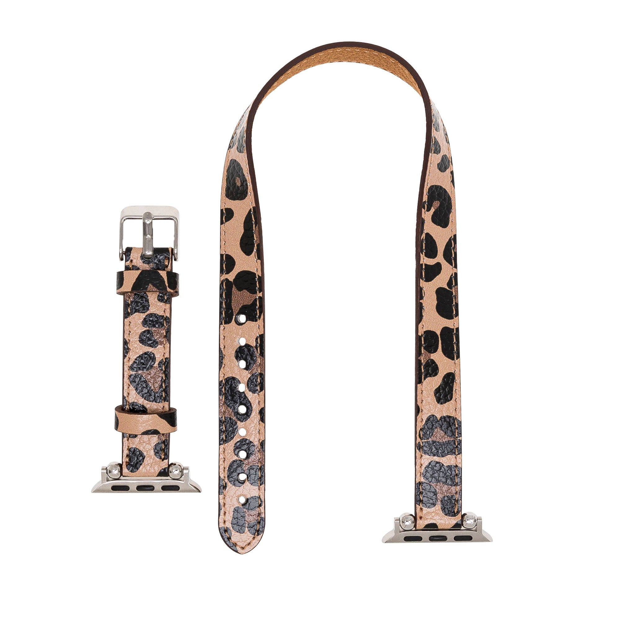 DelfiCase Chester Double Watch Band for Apple Watch (Leopard Pattern) 4