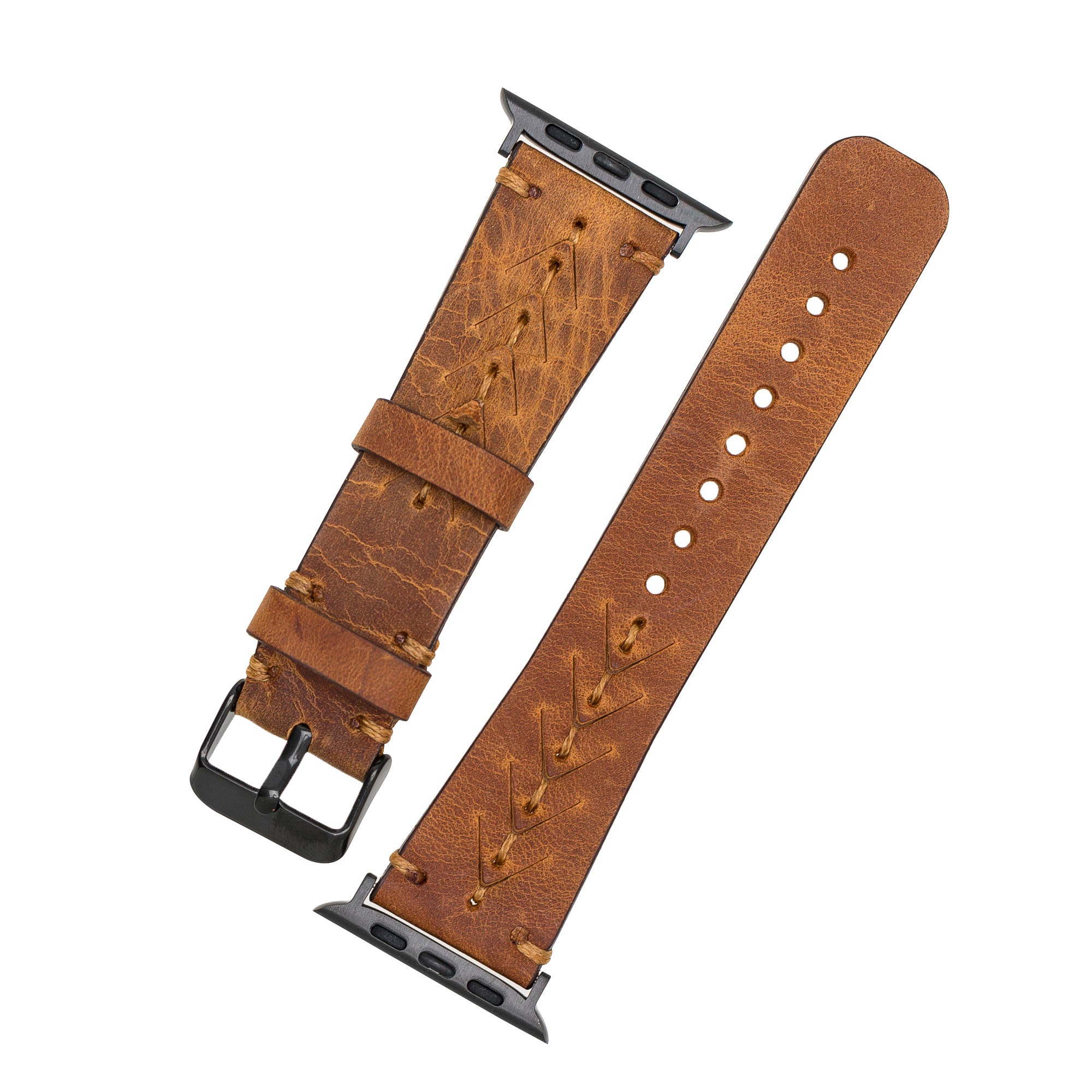 DelfiCase Leeds Leather Watch Band for Apple Watch Series 7 4