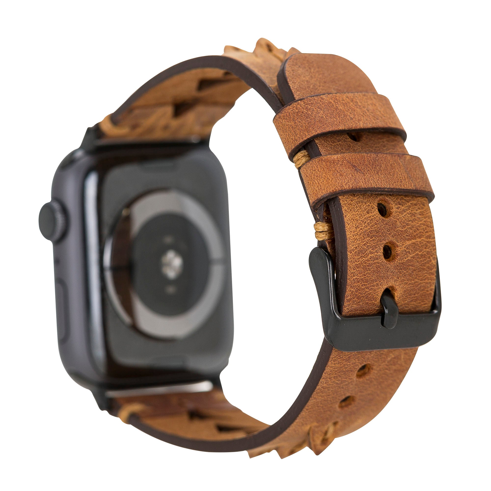 DelfiCase Leeds Leather Watch Band for Apple Watch Series 7 2