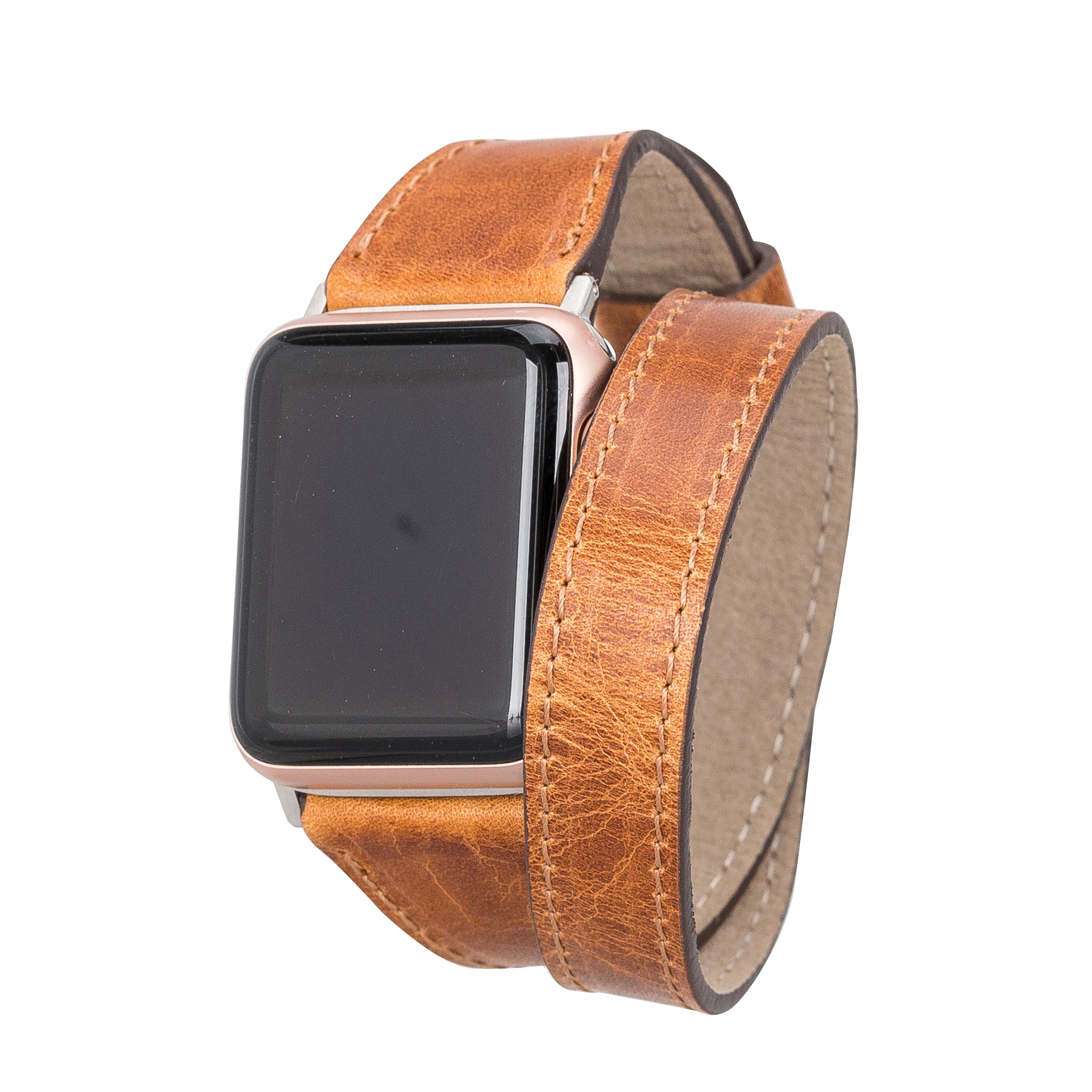 DelfiCase Oxford Double Leather Watch Band for Apple Watch 1