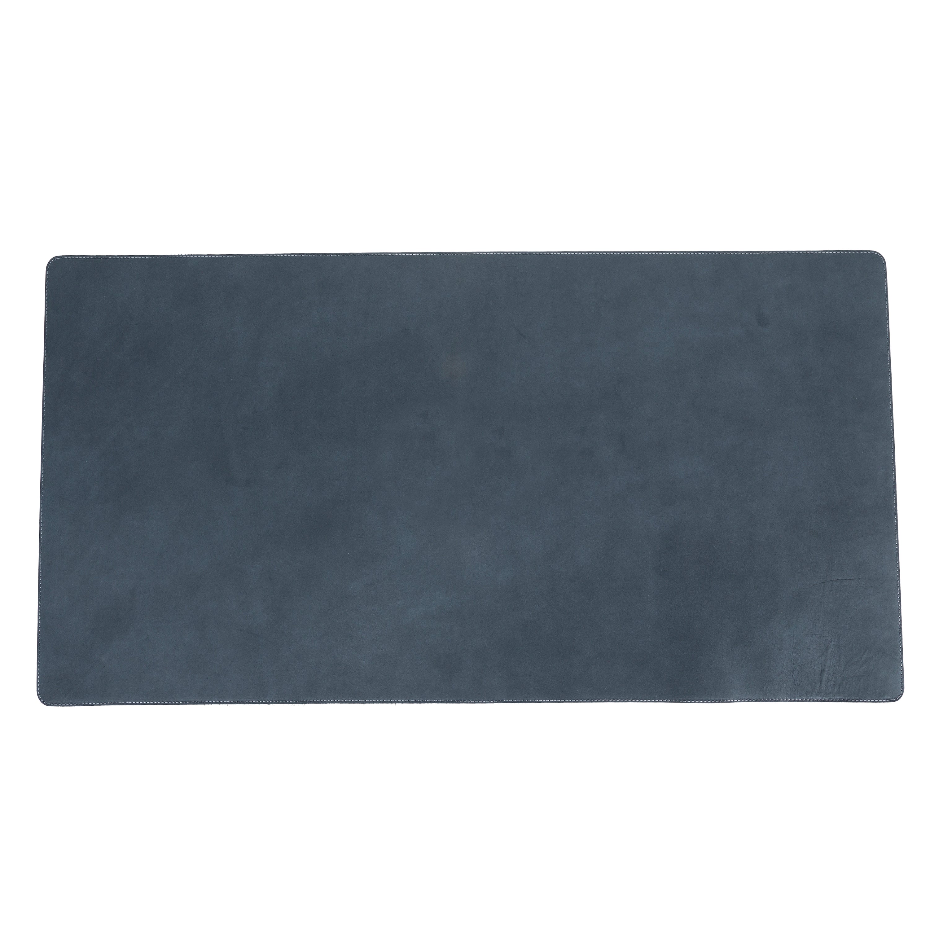 DelfiCase Genuine Blue Leather Deskmat, Computer Pad, Office Desk Pad 3