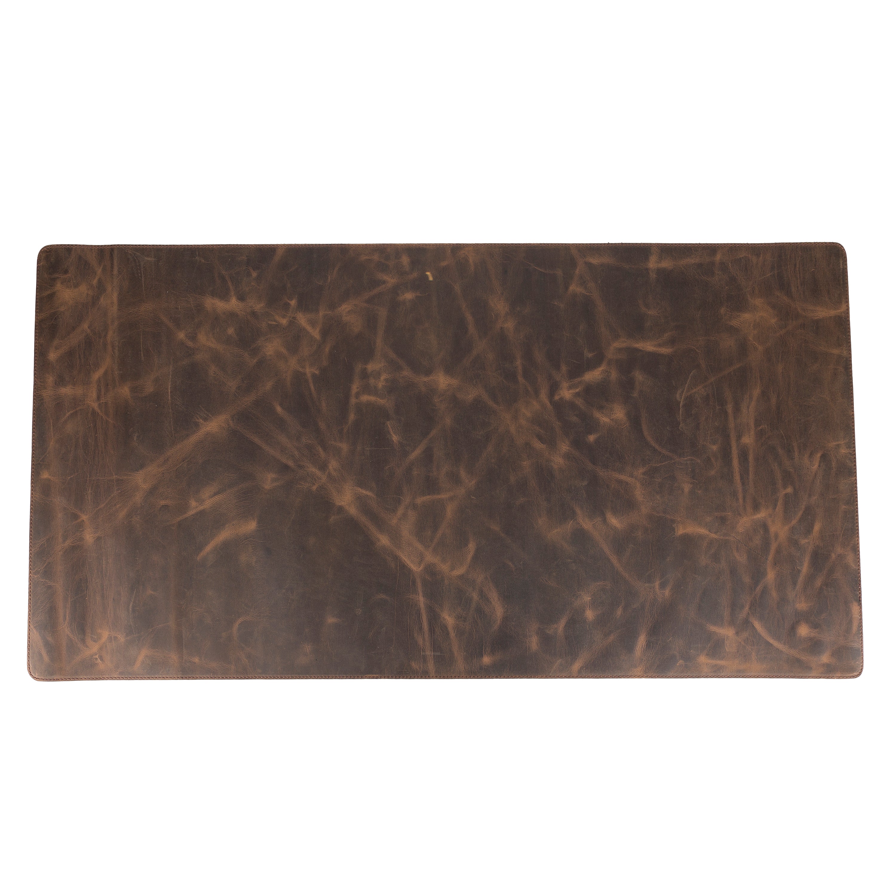 DelfiCase Genuine Dark Brown Leather Deskmat, Computer Pad, Office Desk Pad 3