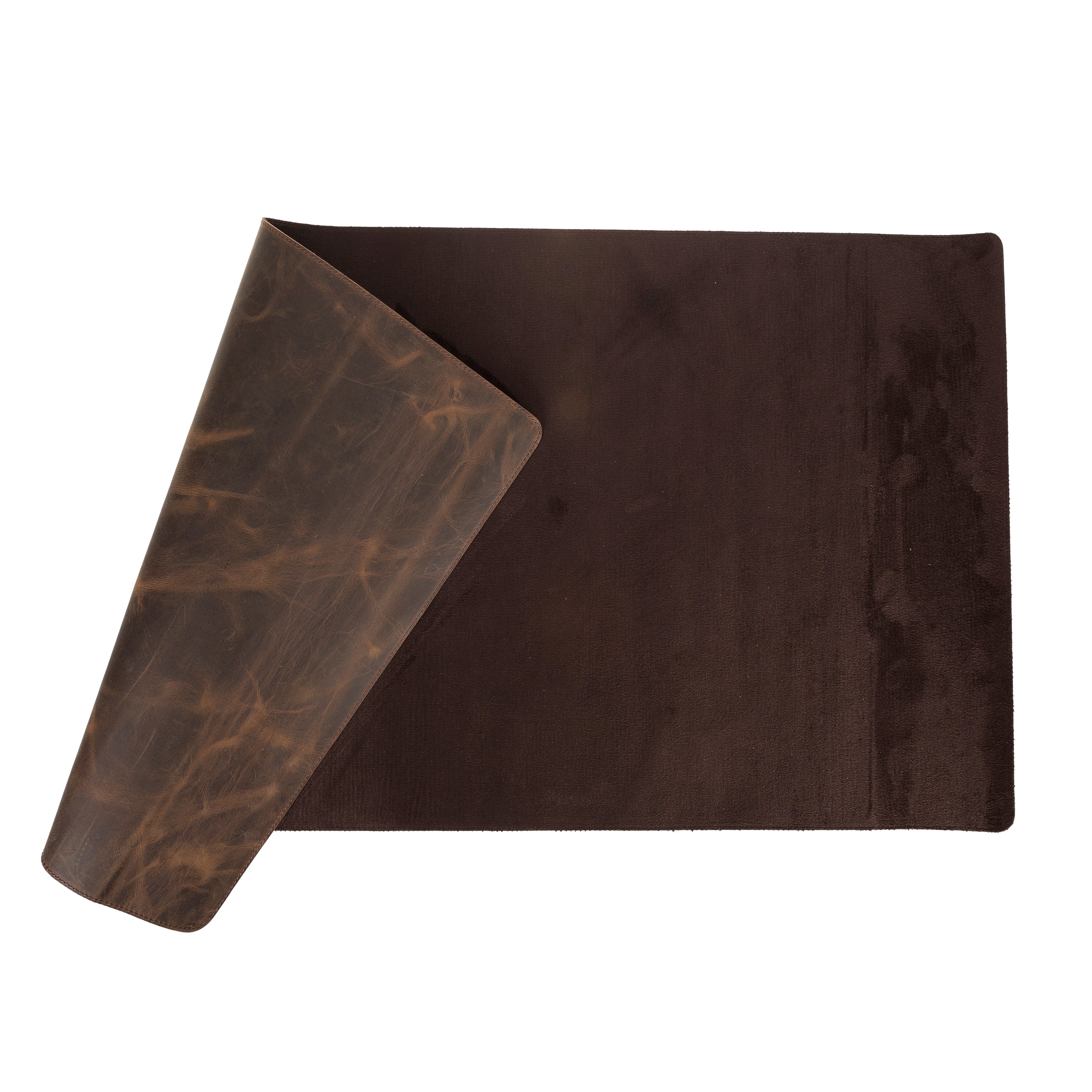DelfiCase Genuine Dark Brown Leather Deskmat, Computer Pad, Office Desk Pad 8