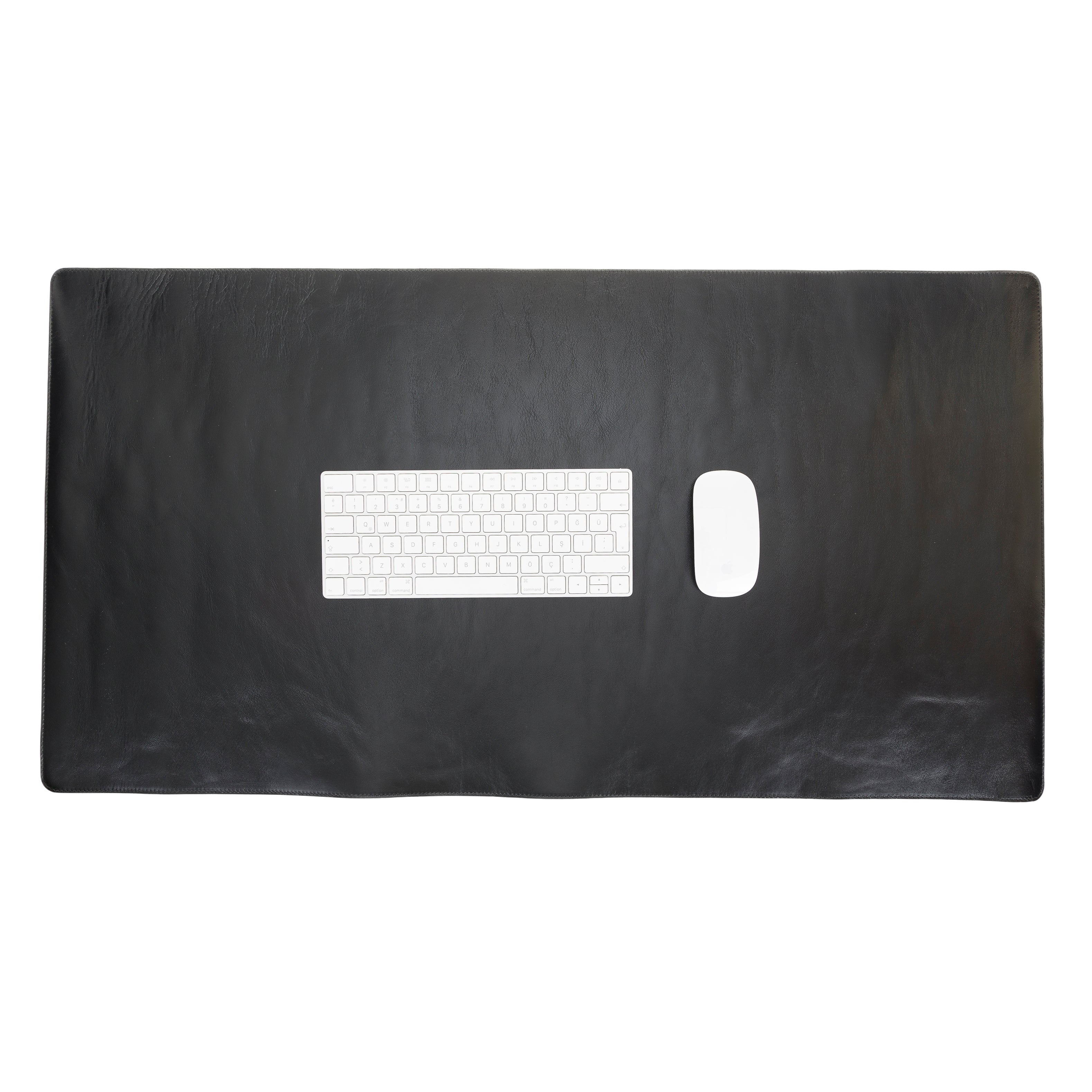 DelfiCase Genuine Leather Deskmat, Computer Pad, Office Desk Pad (Black) 7