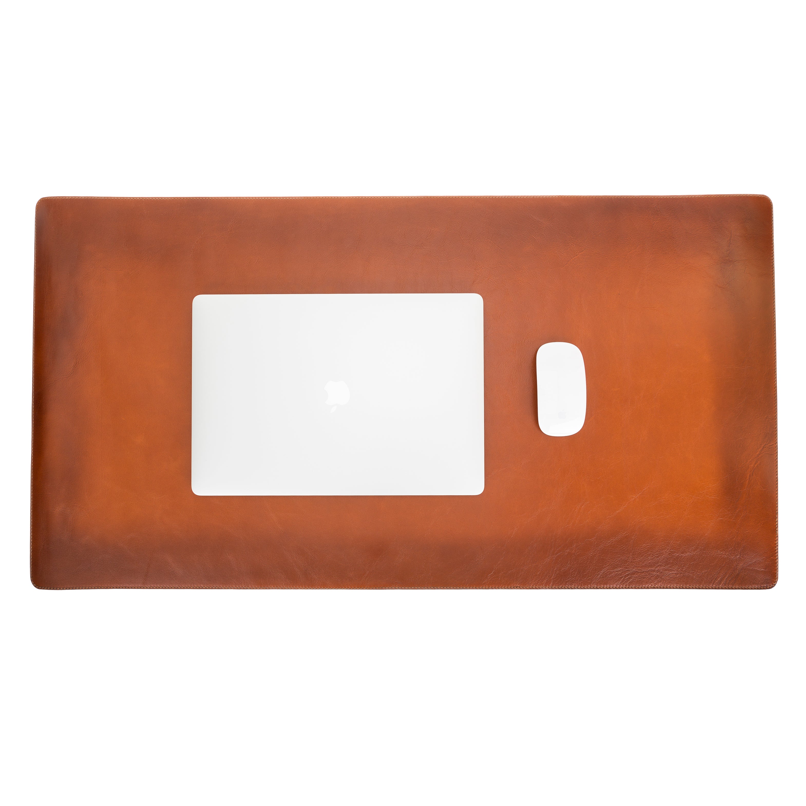 DelfiCase Genuine Leather Deskmat, Computer Pad, Office Desk Pad (Brown) 6