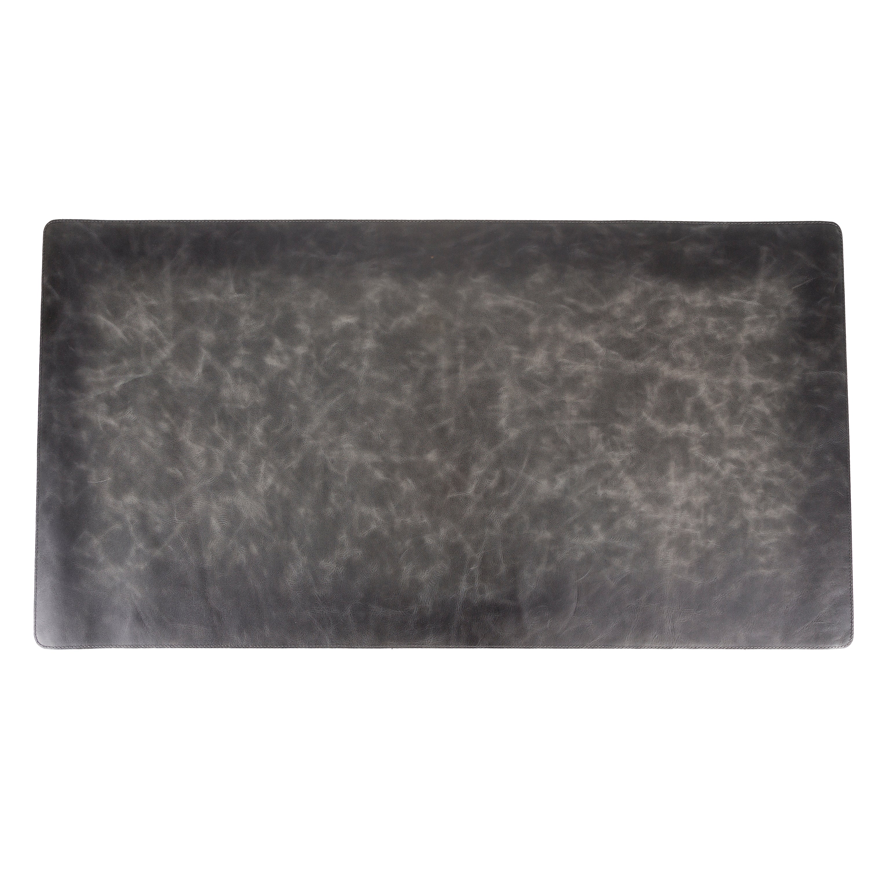 DelfiCase Genuine Grey Leather Deskmat, Computer Pad, Office Desk Pad 4