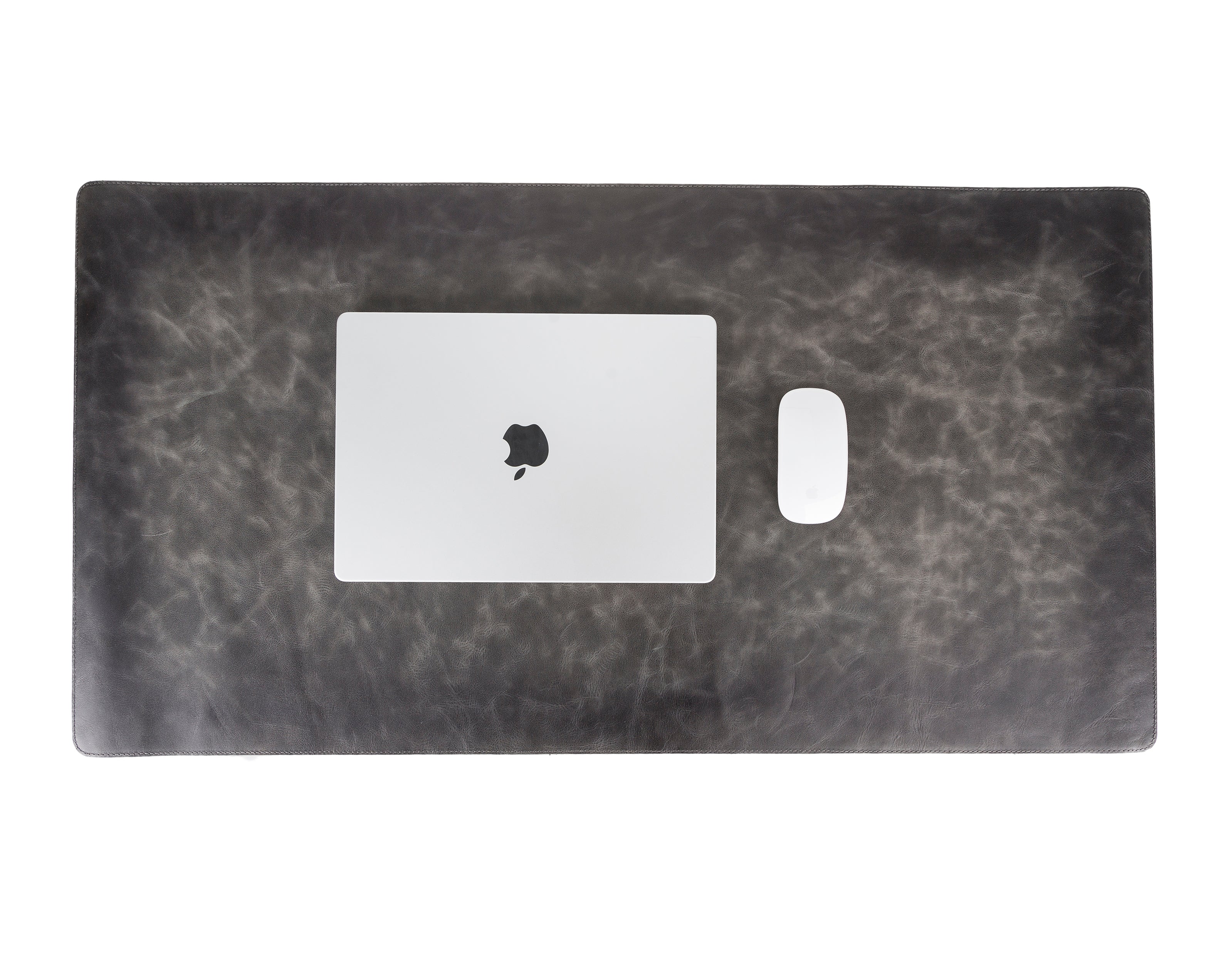 DelfiCase Genuine Grey Leather Deskmat, Computer Pad, Office Desk Pad 6