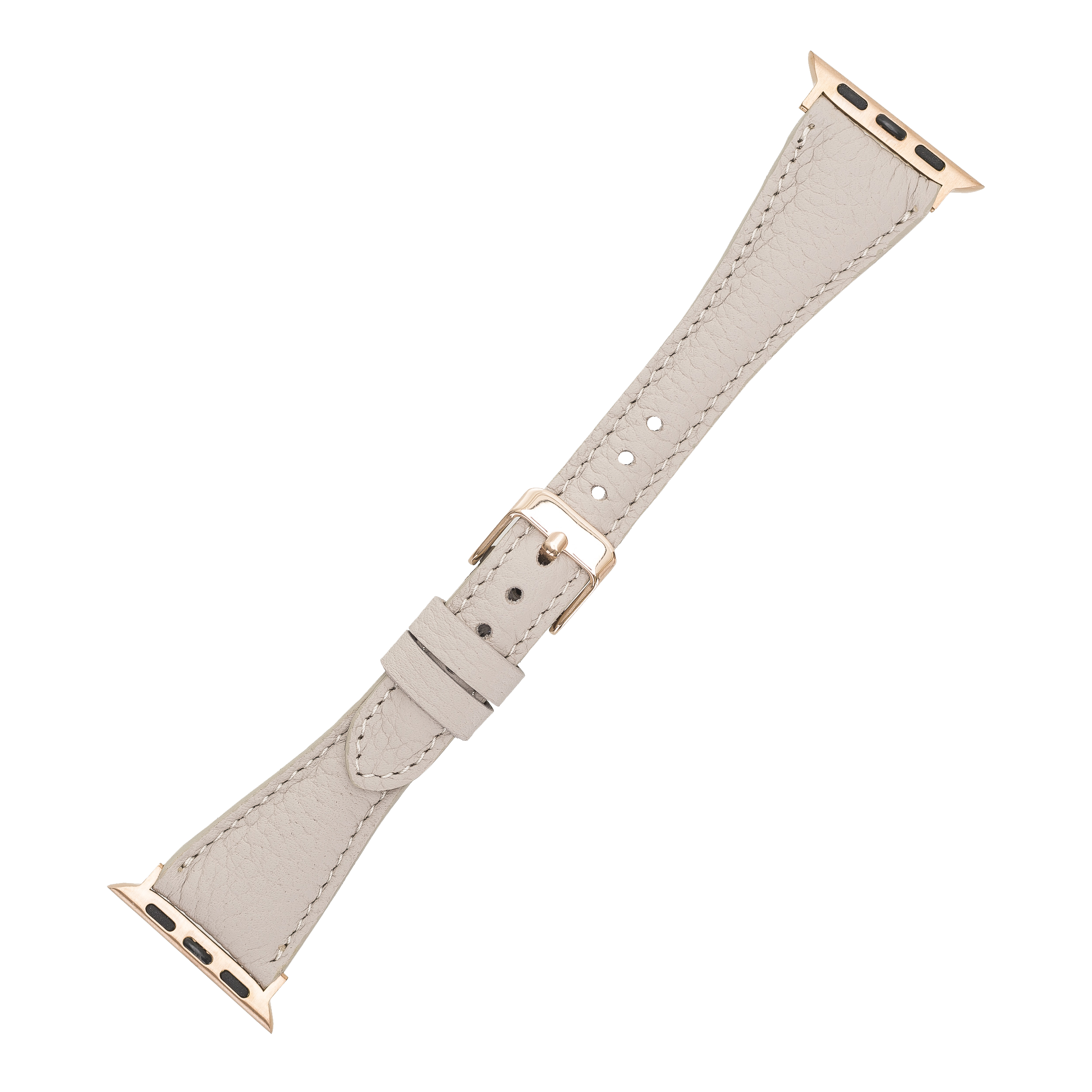 DelfiCase Beige Leather Watch Band for Apple Watch and Fitbit Versa 3 2 1 Watch Band 8