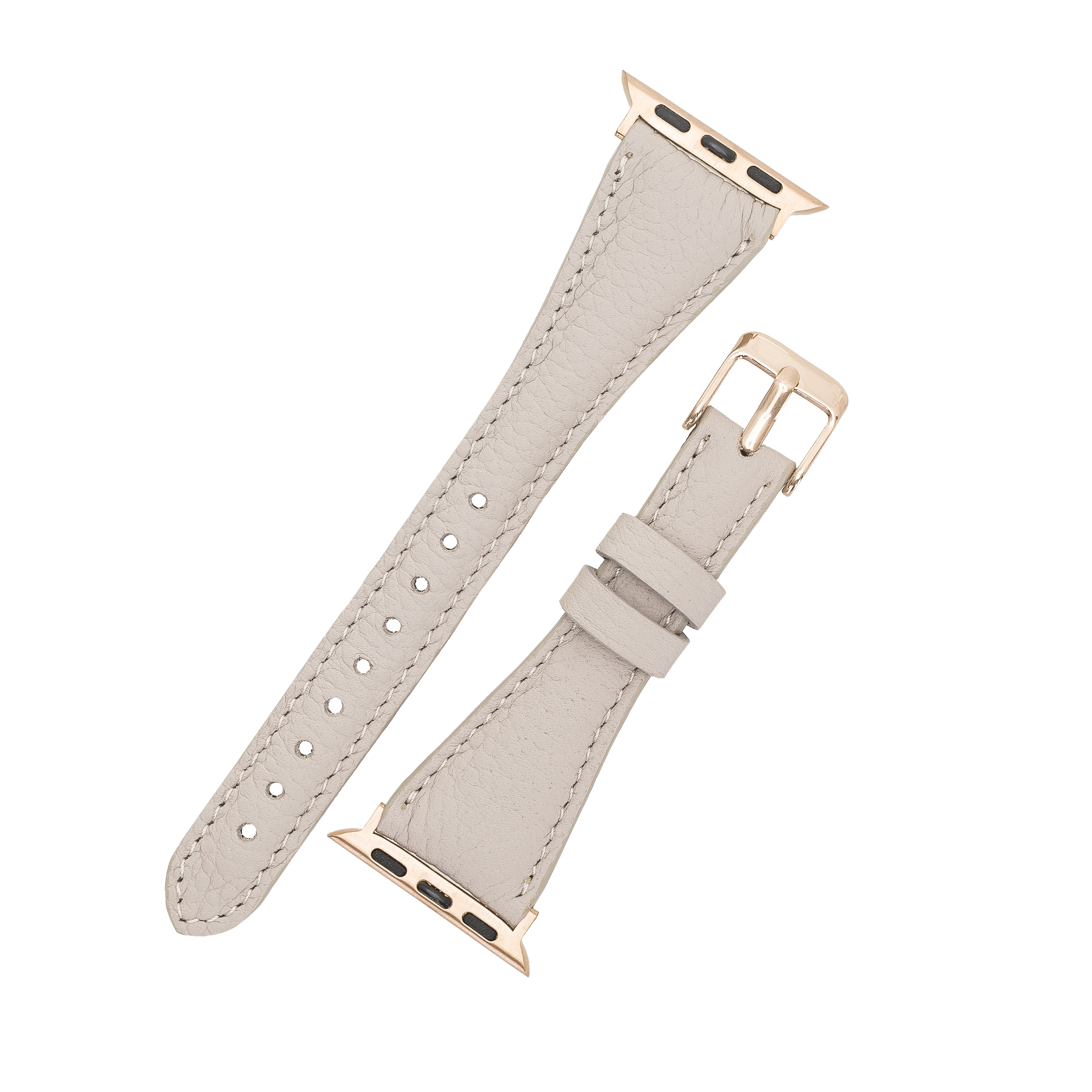 DelfiCase Beige Leather Watch Band for Apple Watch and Fitbit Versa 3 2 1 Watch Band 9