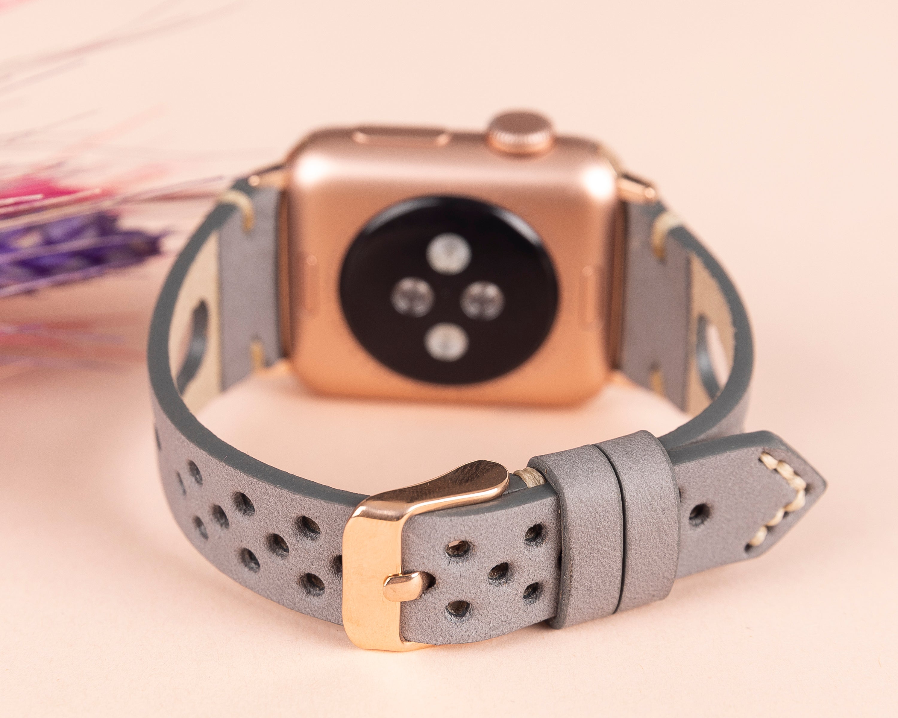 DelfiCase Quinn Watch Band for Apple Watch & Fitbit Versa/Sense (Brown) 10