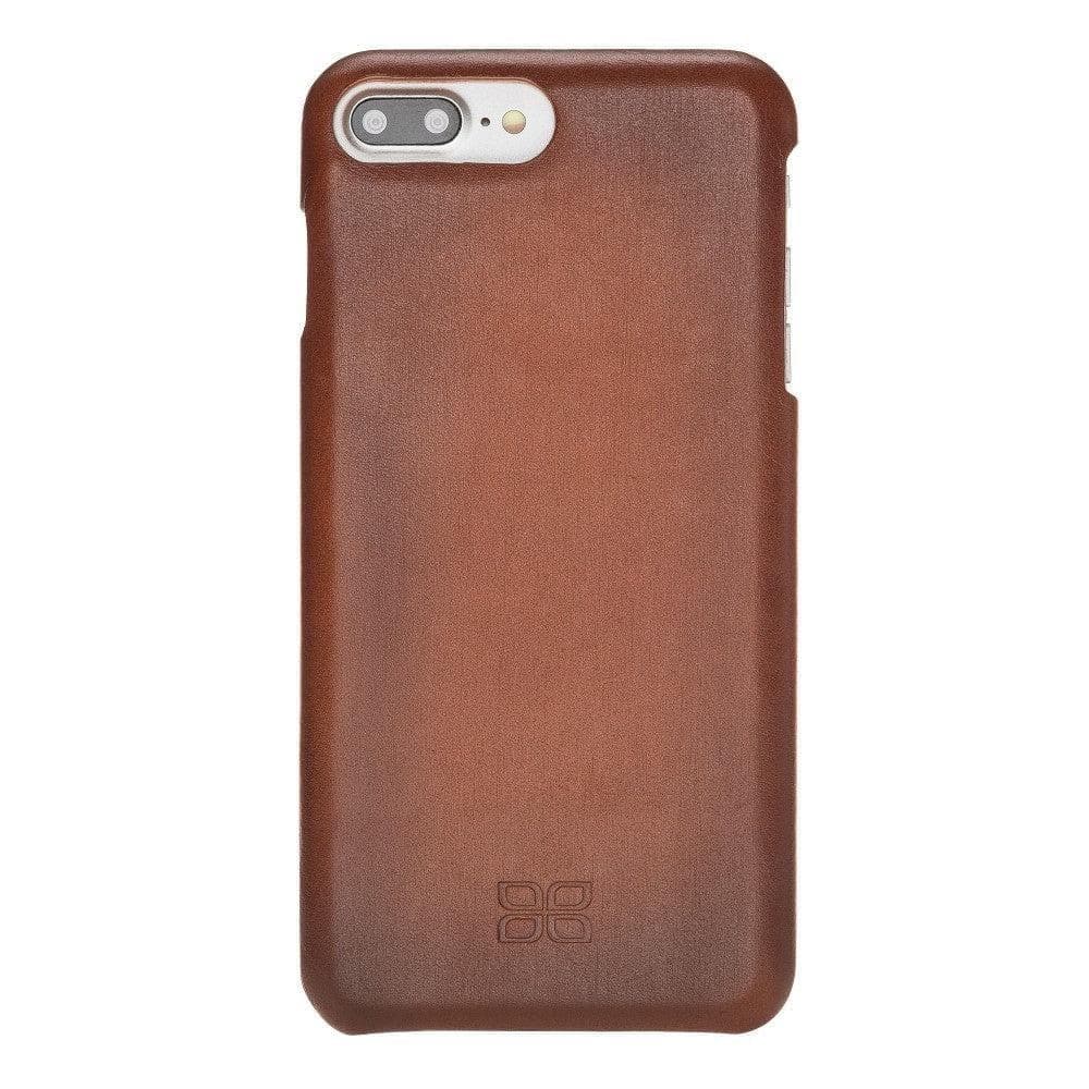 Apple iPhone SE Series Fully Covering Leather Back Cover Case iPhone SE 3rd Generation ( 2022 ) / Rustic Brown Bouletta LTD