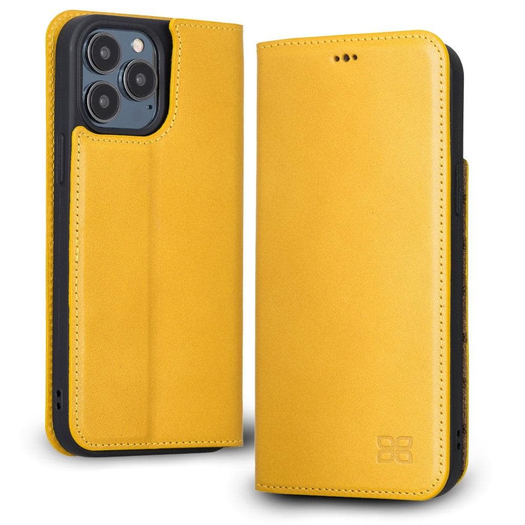 Brooks Leather Slim Wallet Case for Apple iPhone 13 Series iPhone 13 Pro Max / Mustard Bouletta LTD