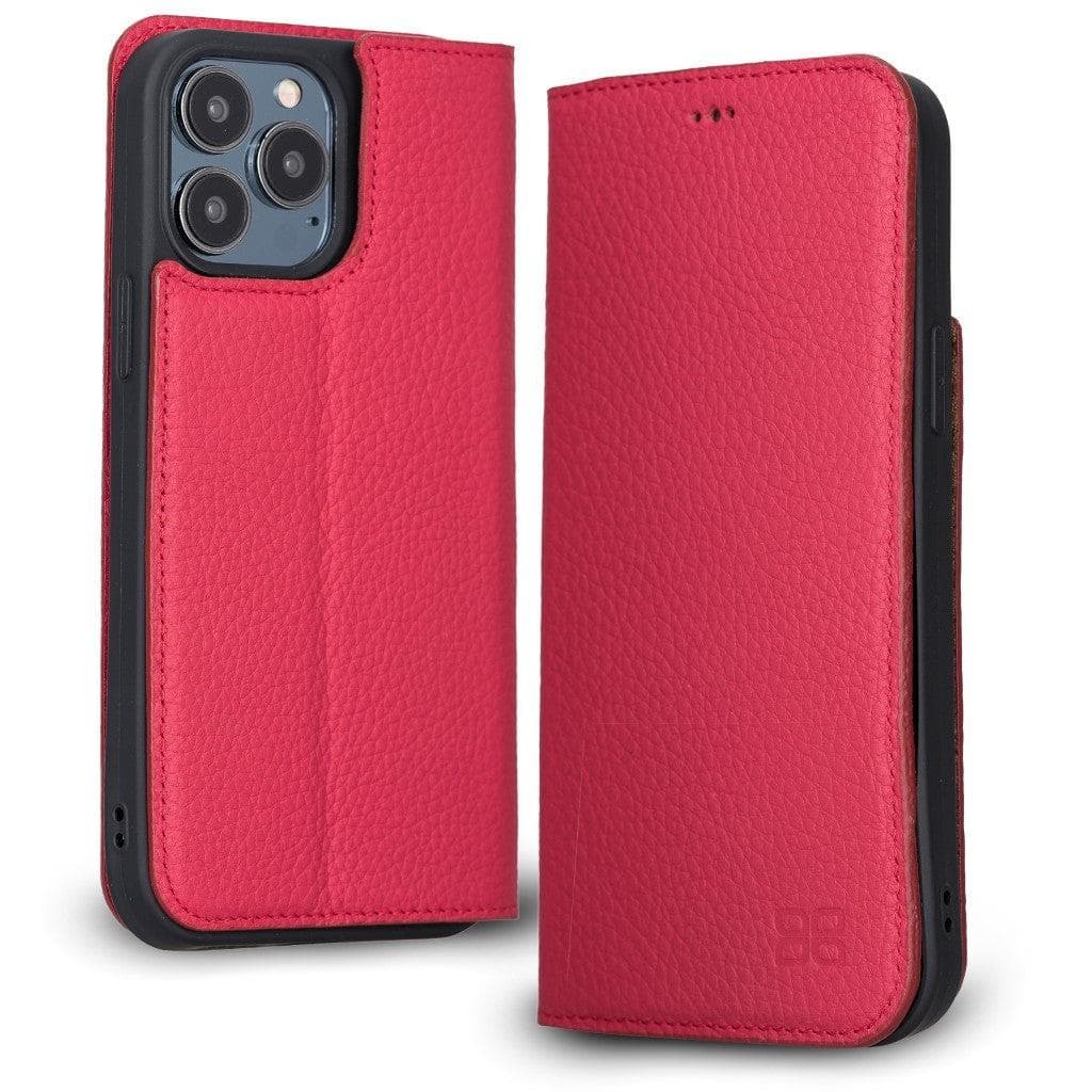 Brooks Leather Slim Wallet Case for Apple iPhone 13 Series iPhone 13 Pro Max / Crimson Bouletta LTD