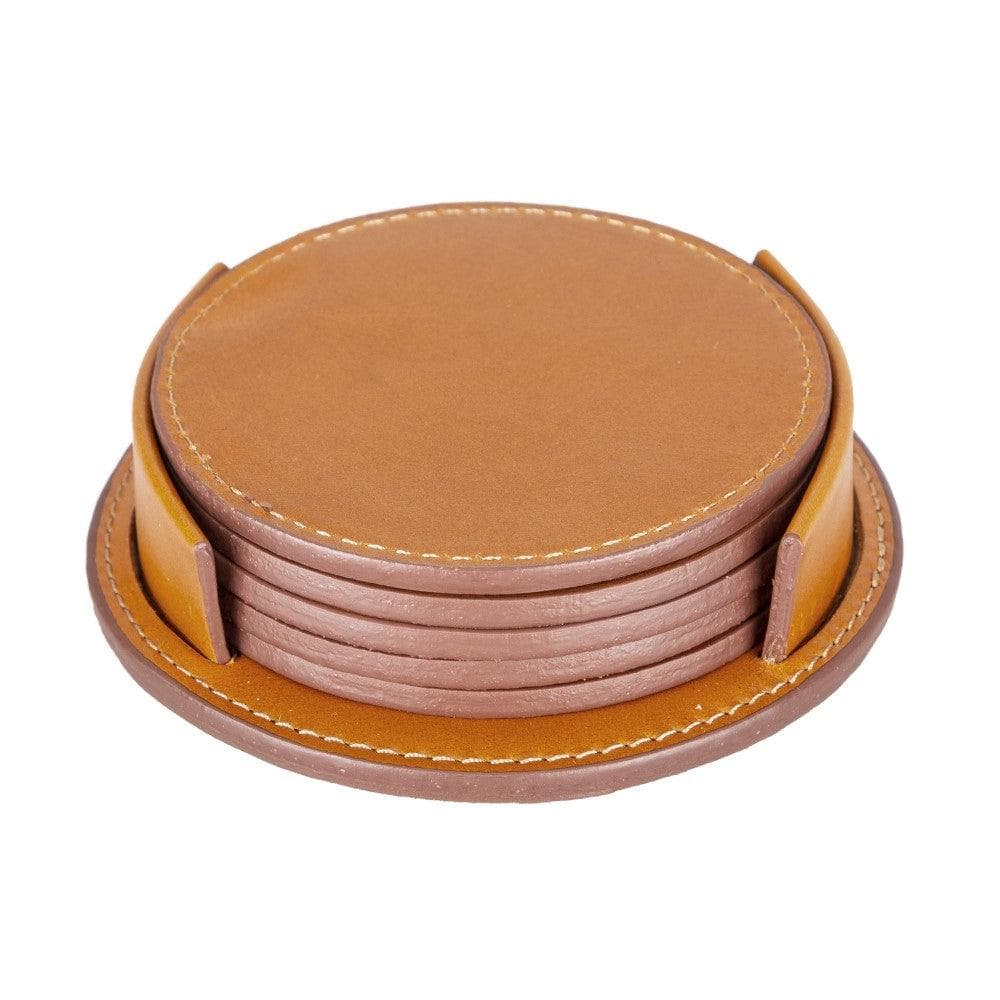 Divine Geniun Leather Handmade Cup Coaster Bouletta