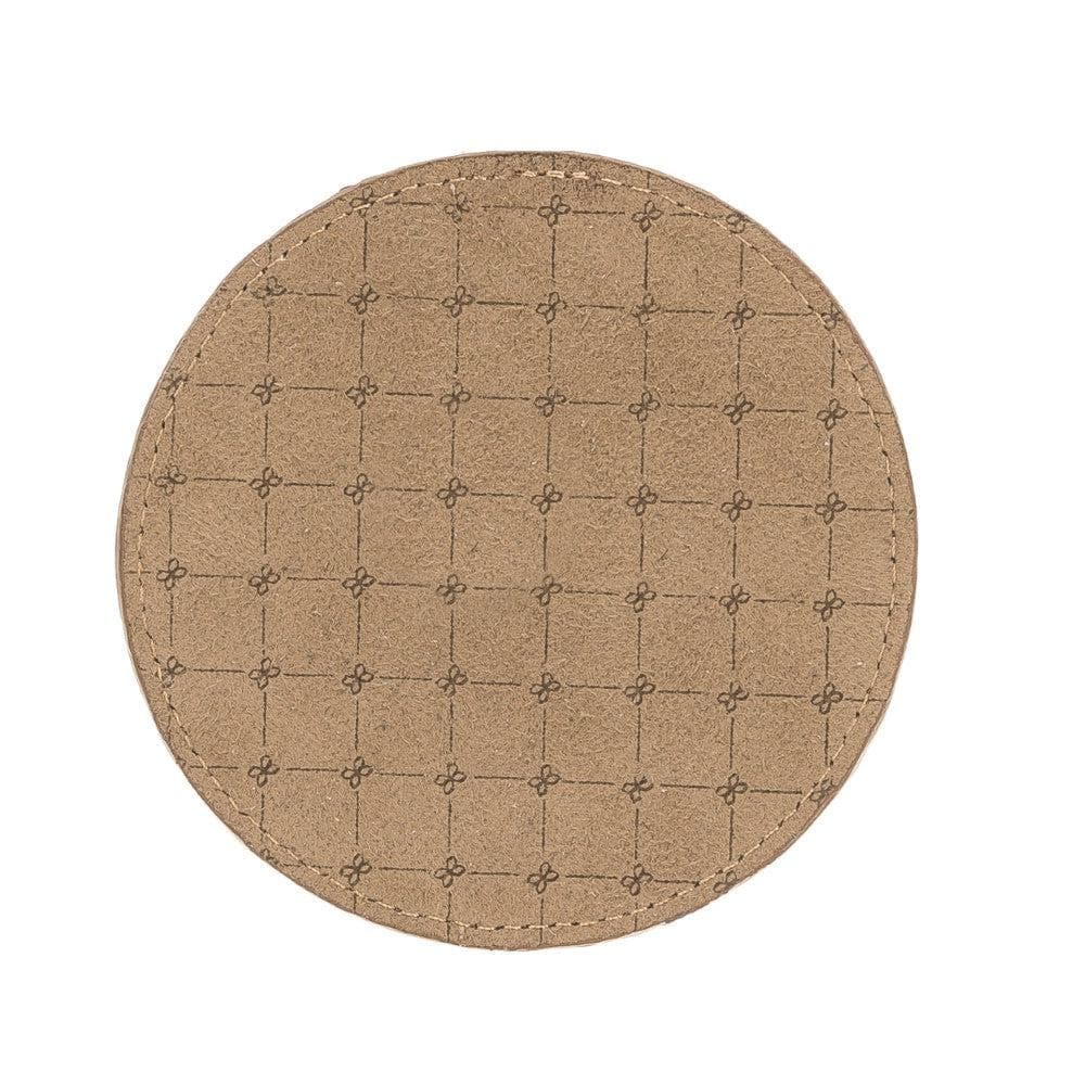 Divine Geniun Leather Handmade Cup Coaster Bouletta