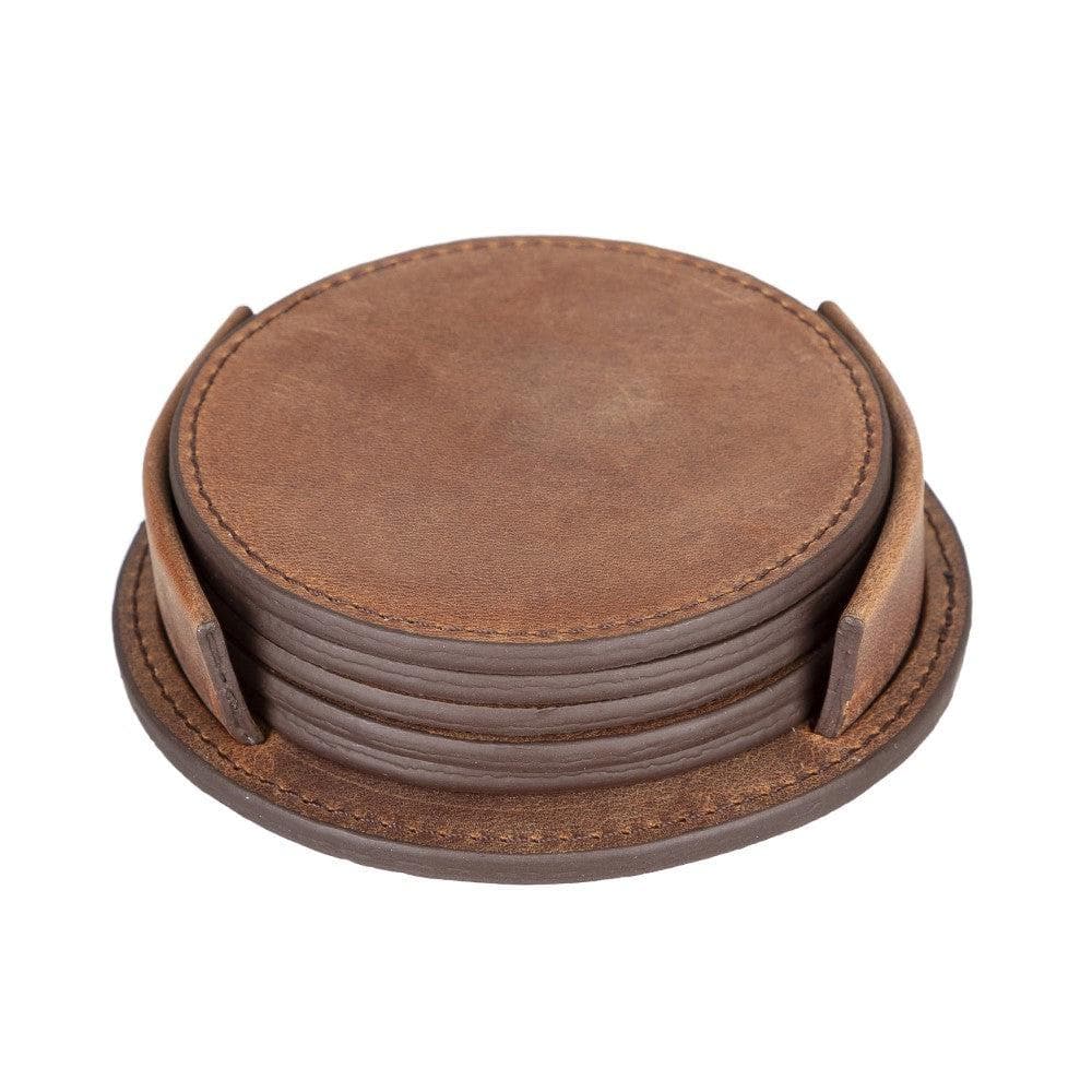 Divine Geniun Leather Handmade Cup Coaster Bouletta