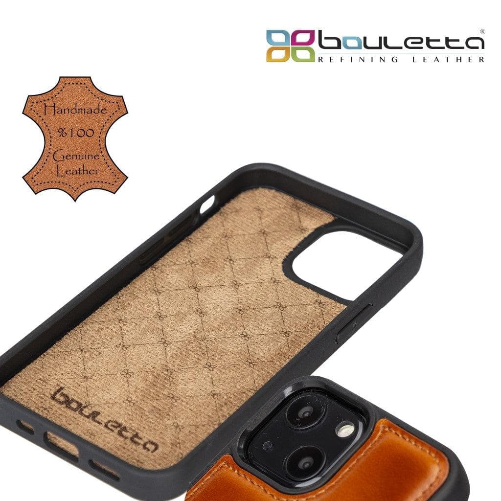 Flexible Leather Back Cover with Card Holder for iPhone 13 Series Bouletta LTD