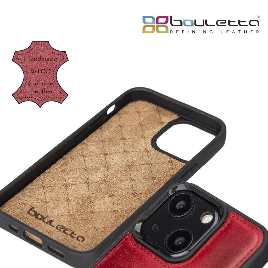 Flexible Leather Back Cover with Card Holder for iPhone 13 Series Bouletta LTD