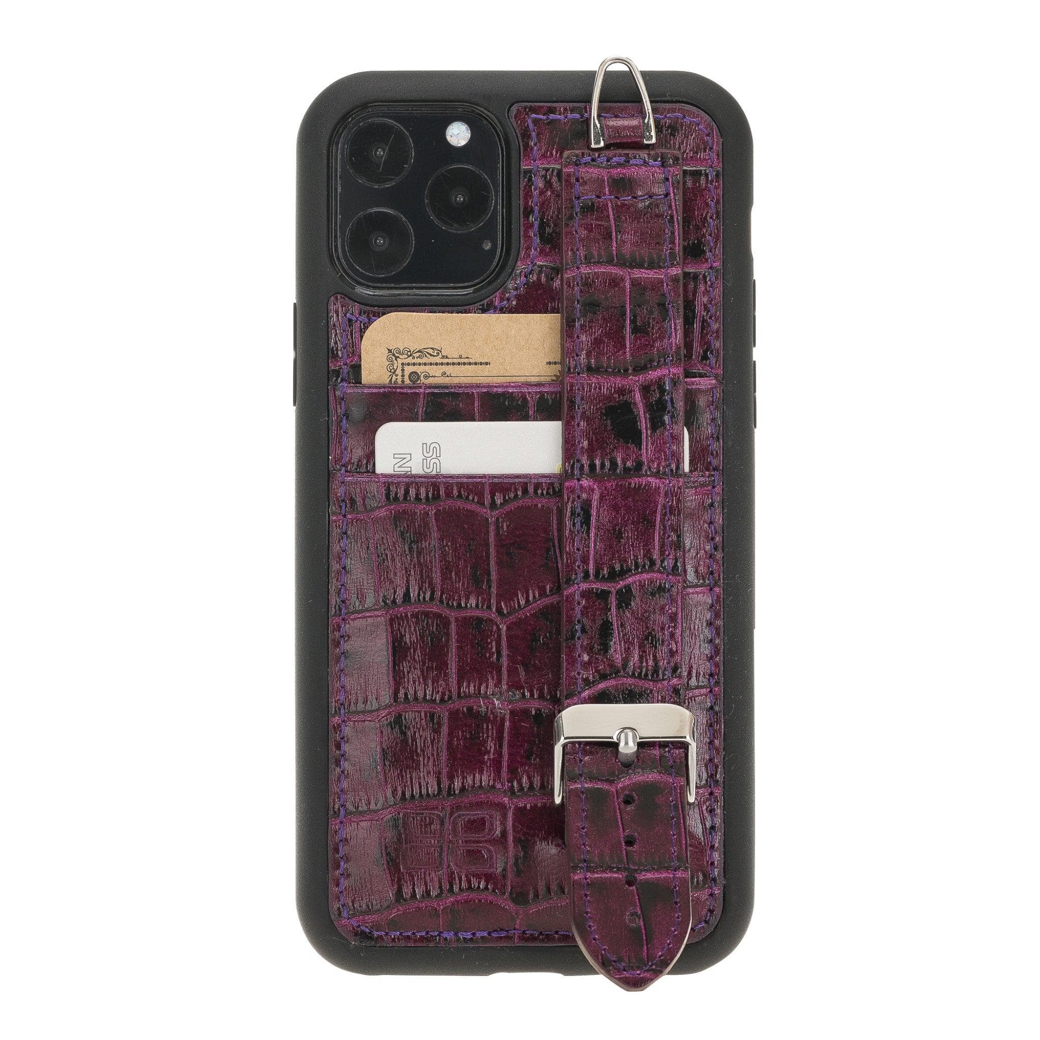 Flexible Leather Back Cover with Hand Strap for iPhone 11 Series Bouletta LTD