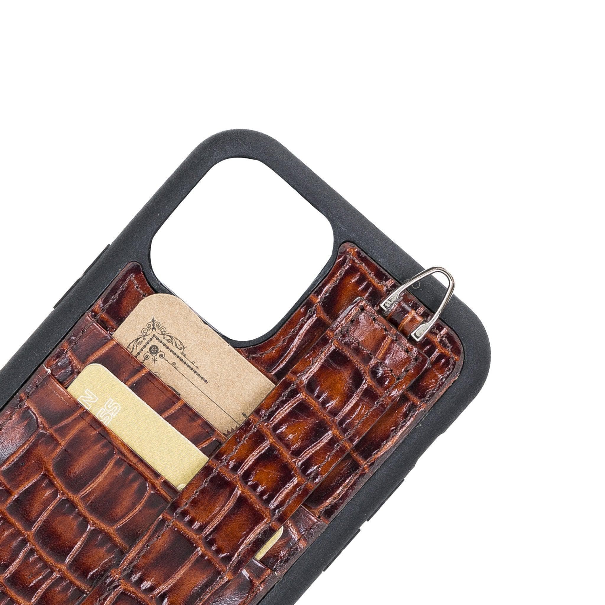 Flexible Leather Back Cover with Hand Strap for iPhone 11 Series Bouletta LTD