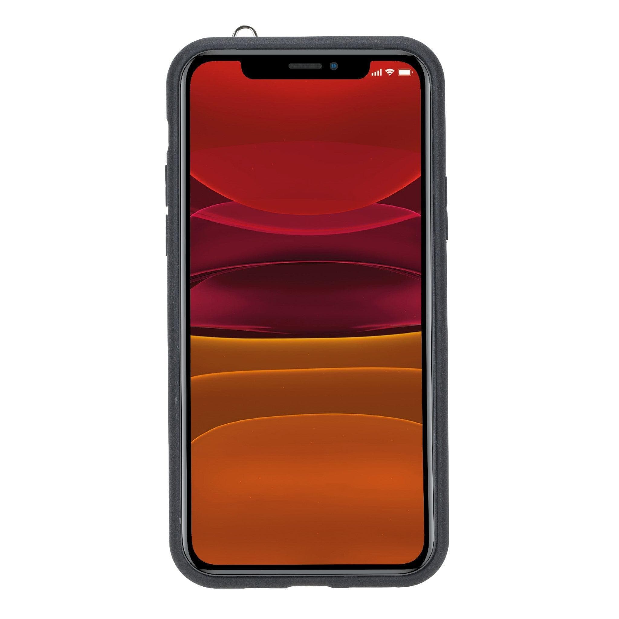 Flexible Leather Back Cover with Hand Strap for iPhone 11 Series Bouletta LTD