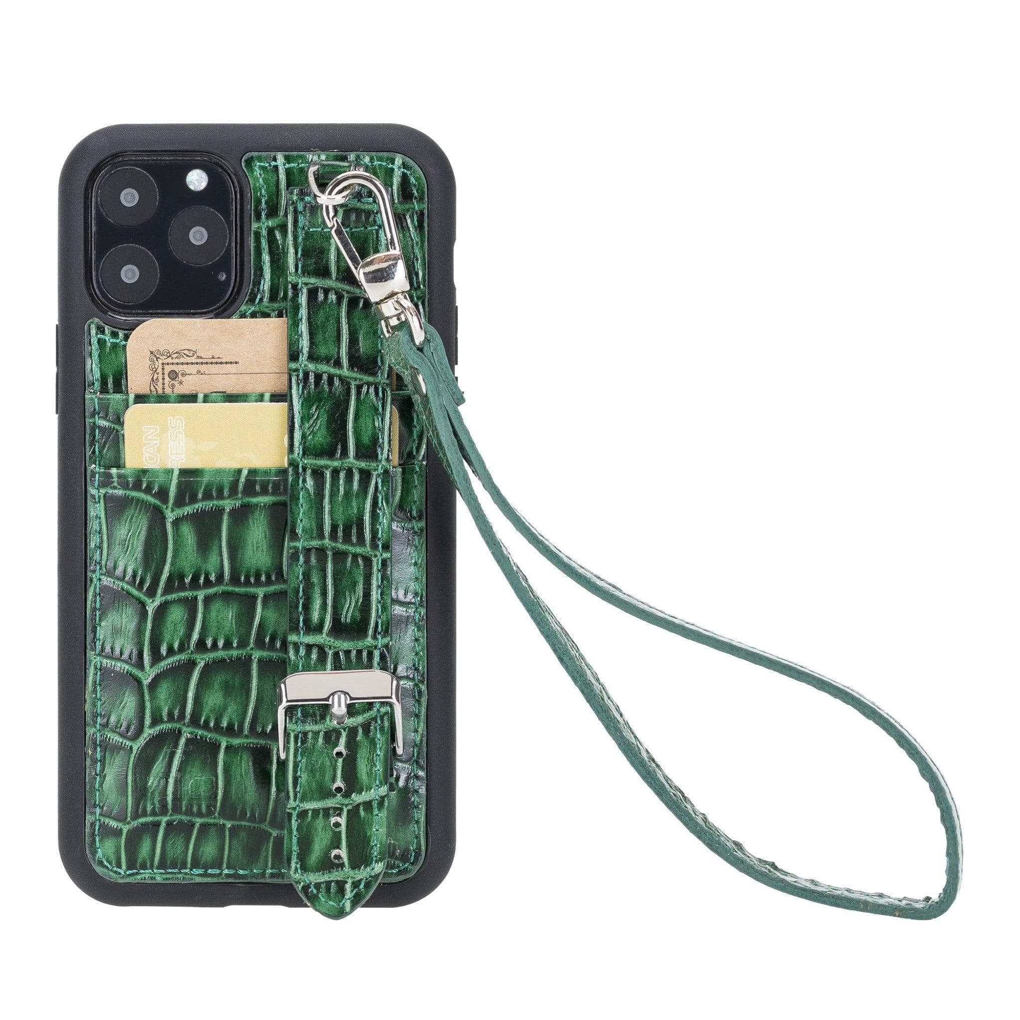 Flexible Leather Back Cover with Hand Strap for iPhone 11 Series Bouletta LTD