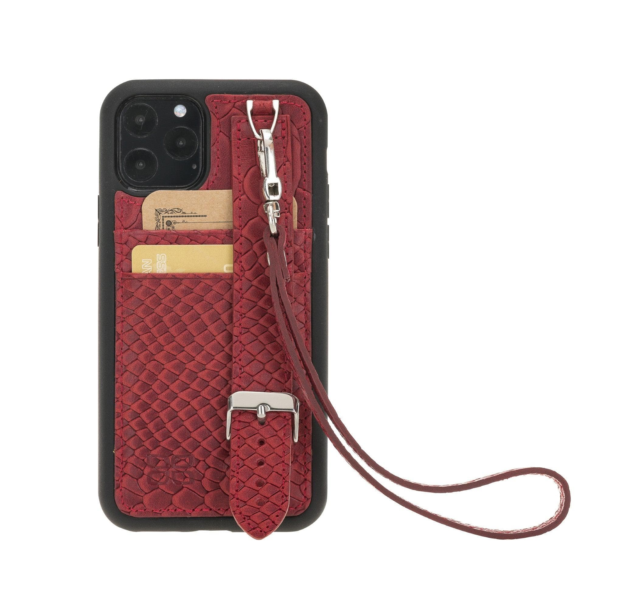 Flexible Leather Back Cover with Hand Strap for iPhone 11 Series Bouletta LTD