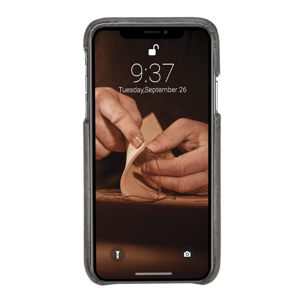 Full Leather Covered Back Cover for Apple iPhone X Series Bouletta LTD