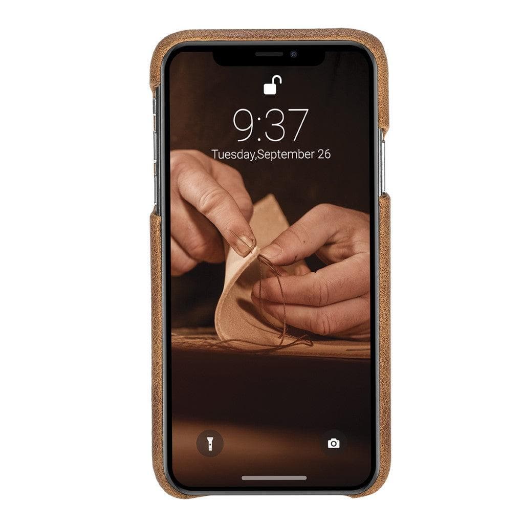 Full Leather Covered Back Cover for Apple iPhone X Series Bouletta LTD