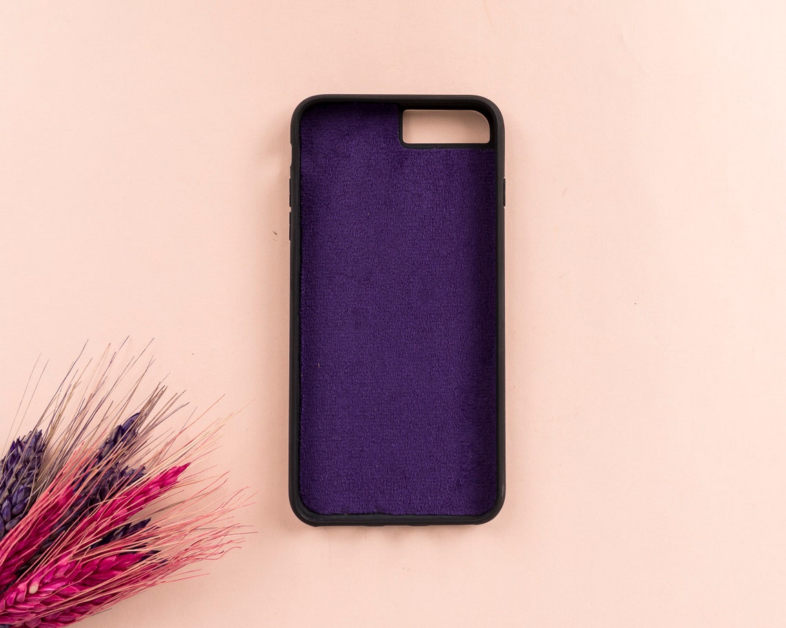 DelfiCase Magnetic Detachable Wallet Case for iPhone SE (2020) Purple 9