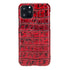 iPhone 11 Pro Max / Croco Red / Leather