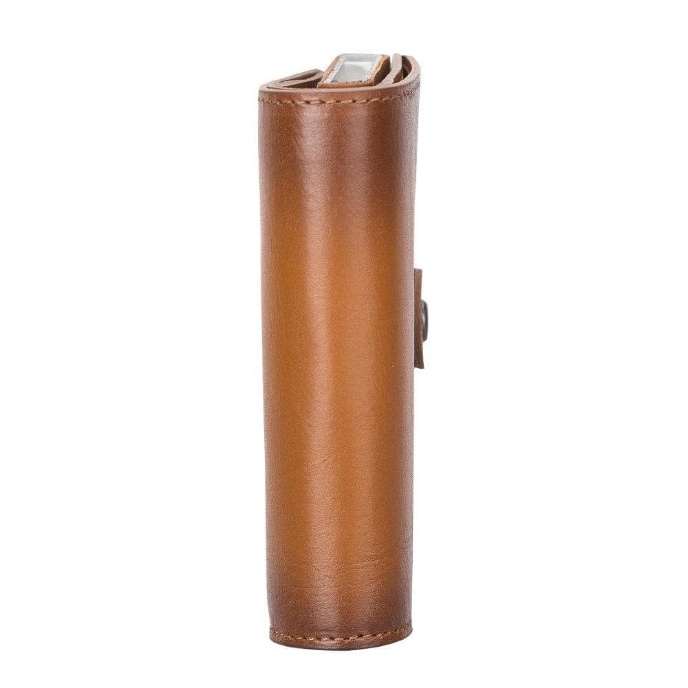 Leather Palertag Zip Mechanical Card Holder Bouletta B2B