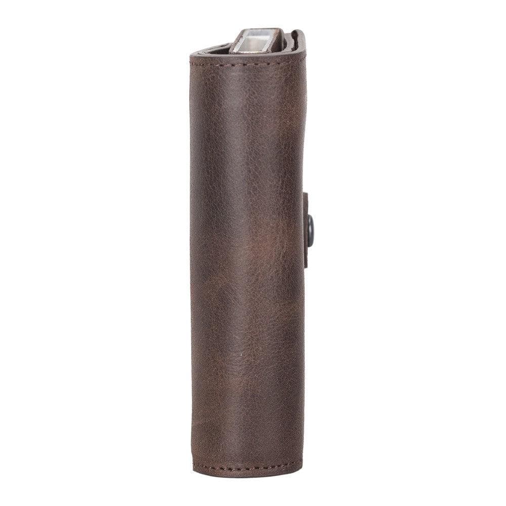 Leather Palertag Zip Mechanical Card Holder Bouletta B2B