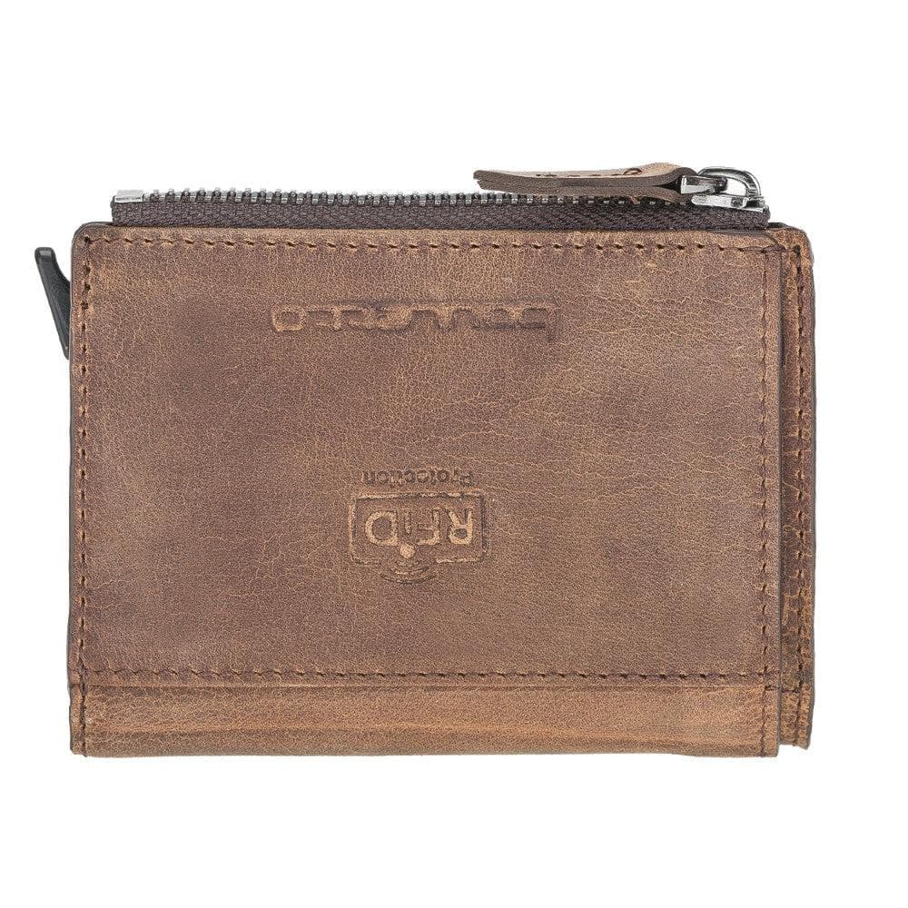 Leather Zip Mechanical Card Holder Bouletta