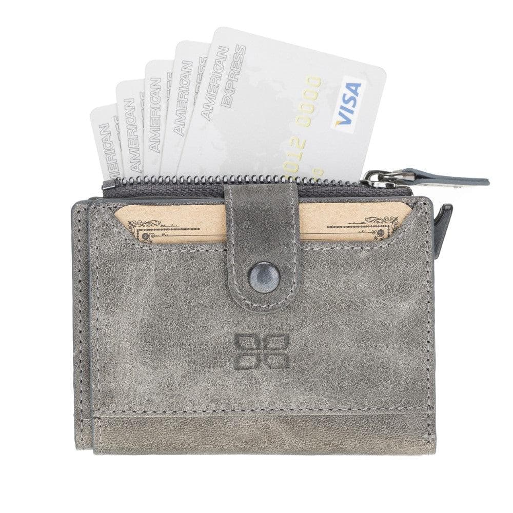 Leather Zip Mechanical Card Holder Bouletta