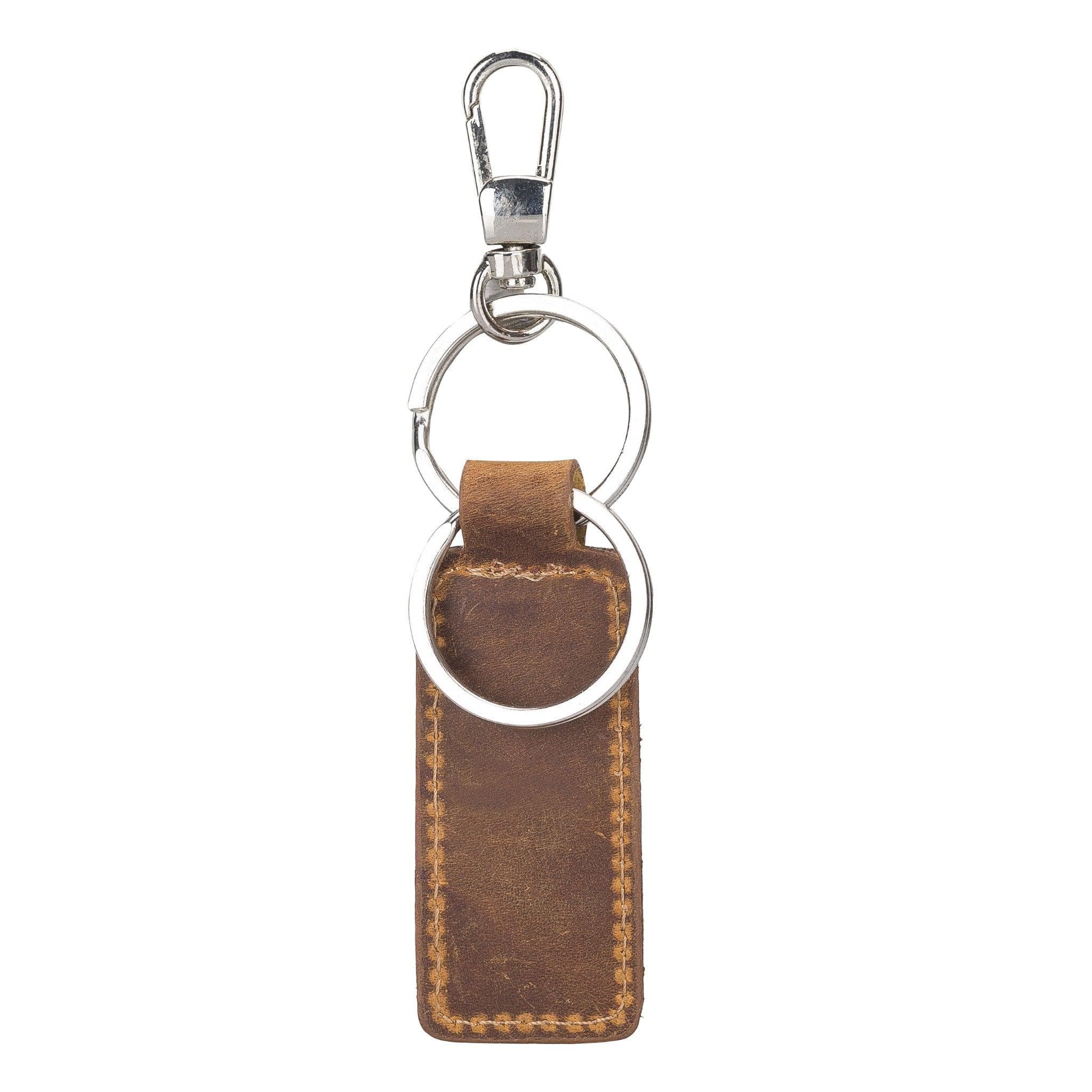 Mina Leather Keychain Antic Tan Bouletta LTD