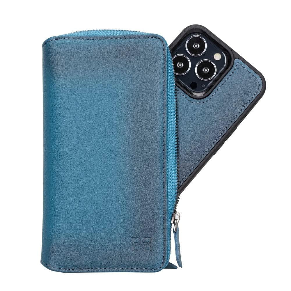 Detachable Leather Zipper Wallet Cases for Apple iPhone 13 Series Bouletta LTD