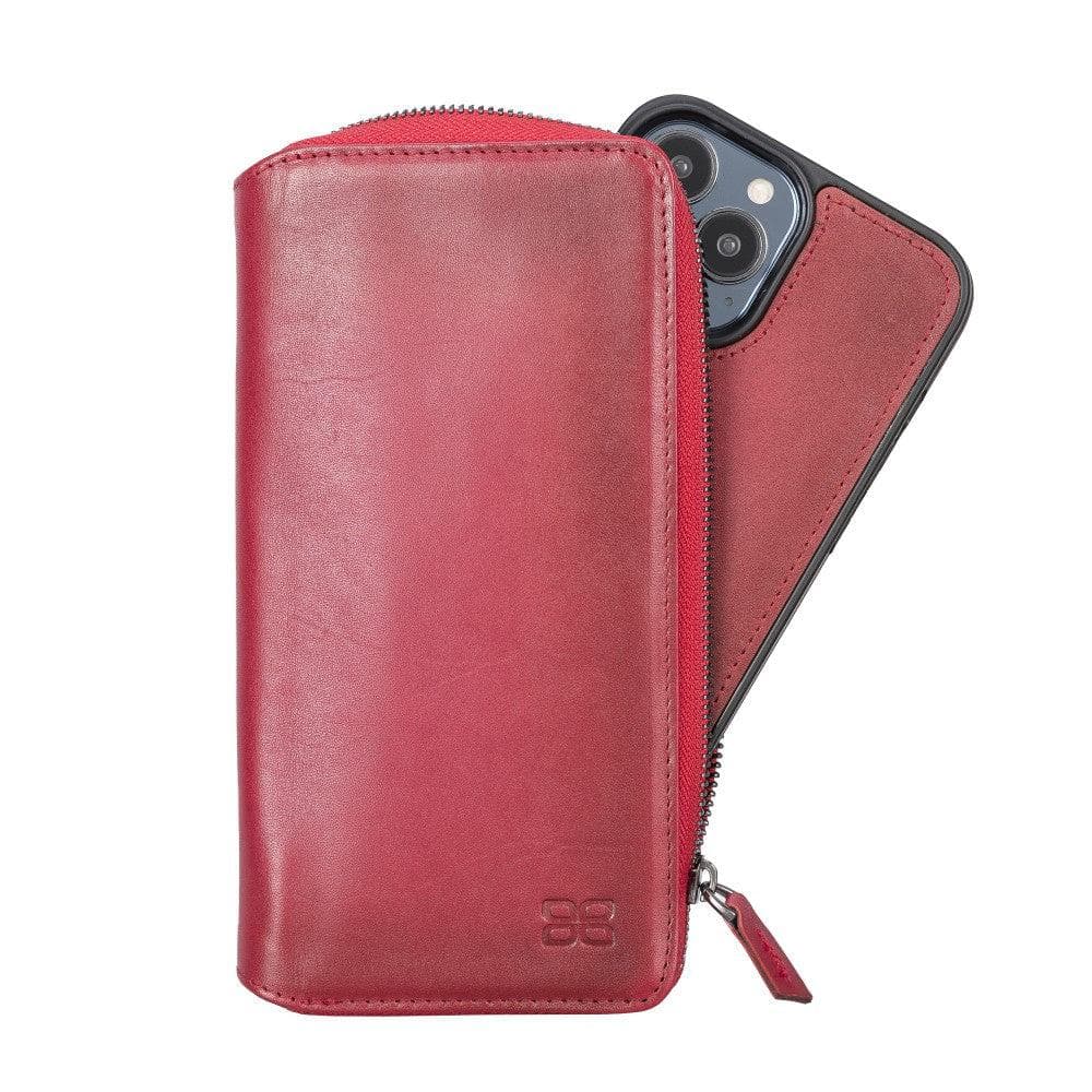 Detachable Leather Zipper Wallet Cases for Apple iPhone 13 Series Bouletta LTD