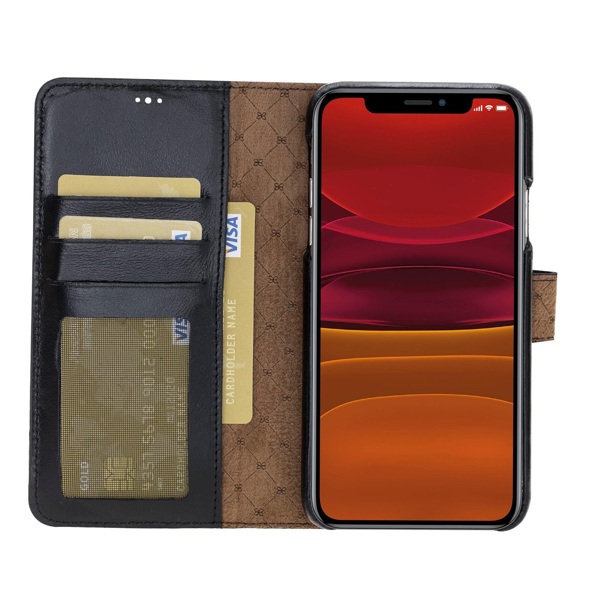 Detachable Fully Covering Leather Wallet Case For Apple iPhone 11 Series Bouletta LTD