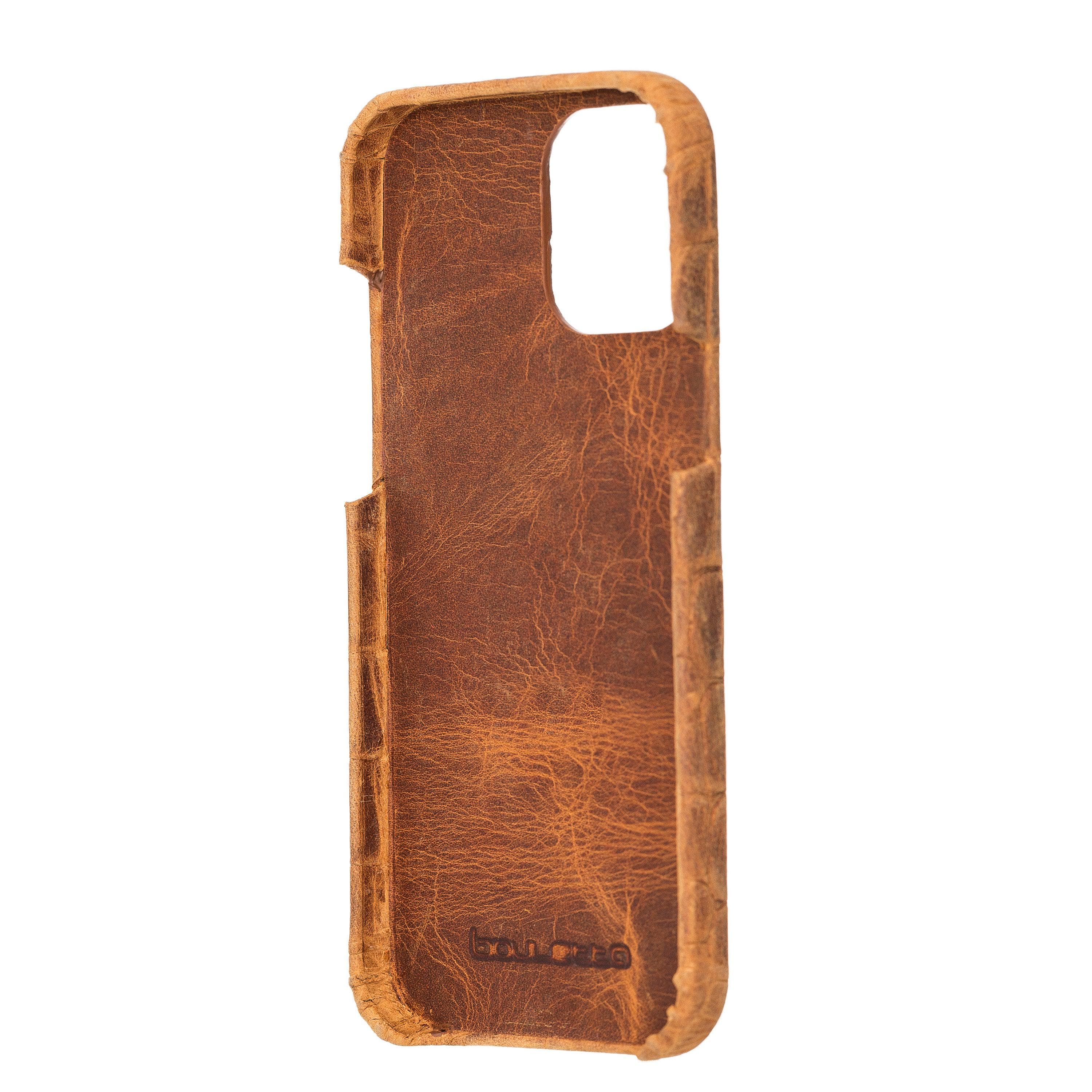 Fully Leather Back Cover for Apple iPhone 12 Series Bouletta LTD